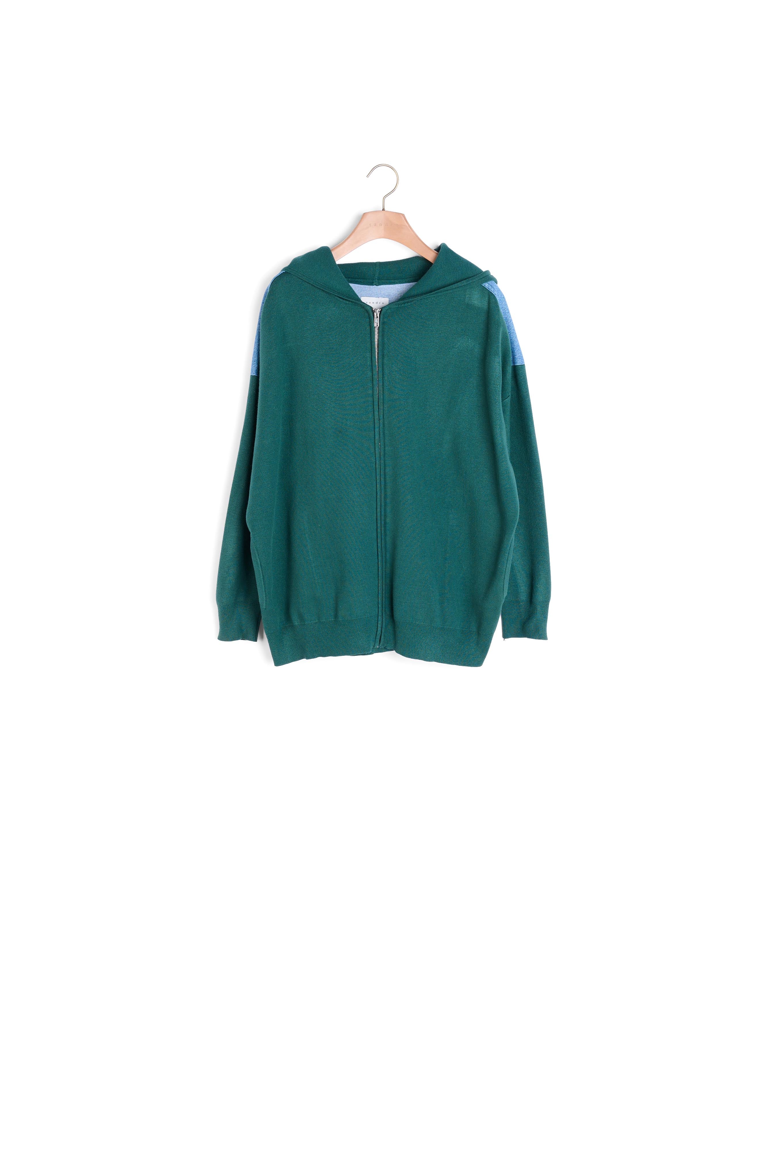 Cardigan hoodie bi-matière Sandro seconde main