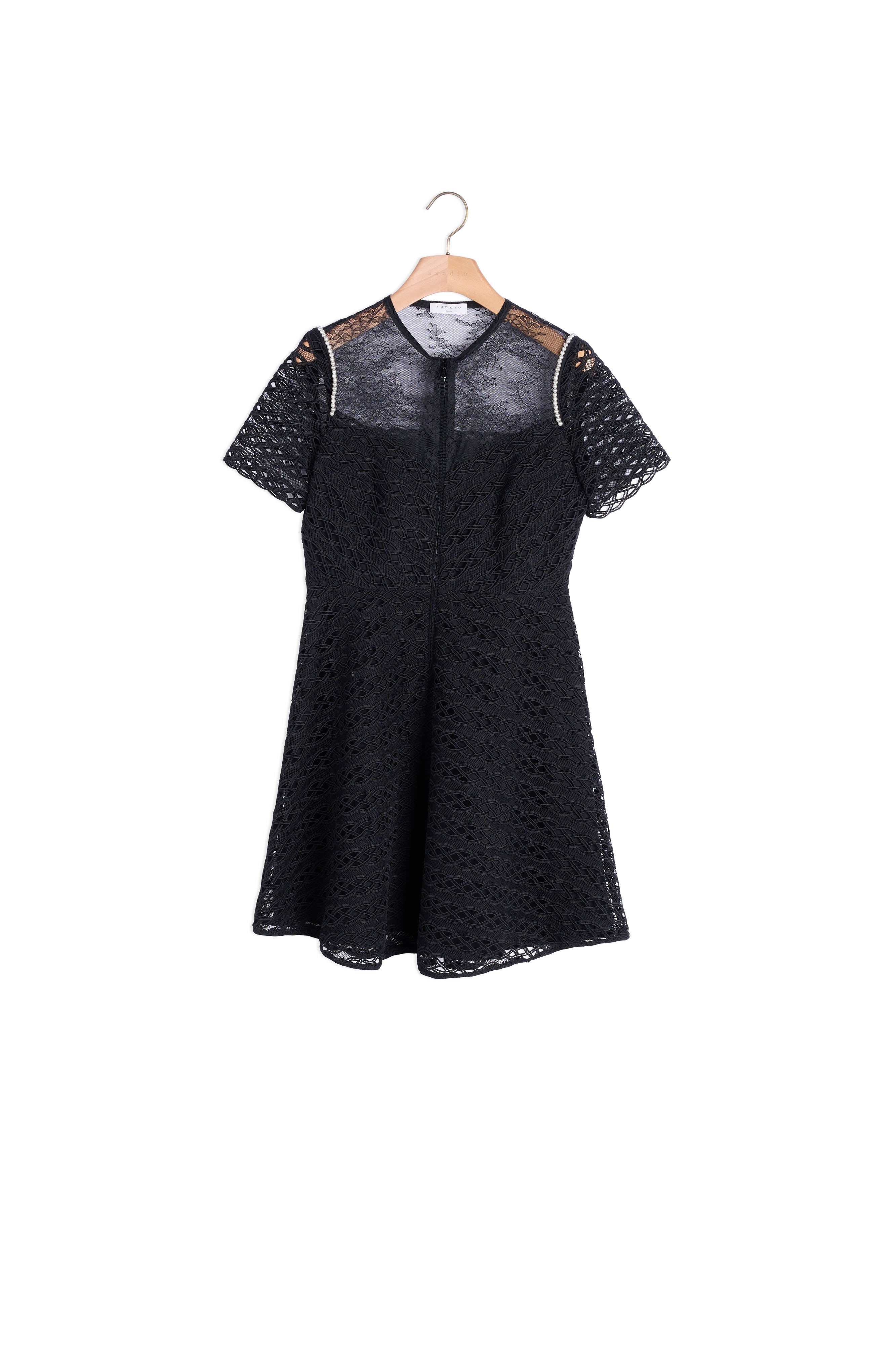Robe patineuse en guipure Sandro seconde main