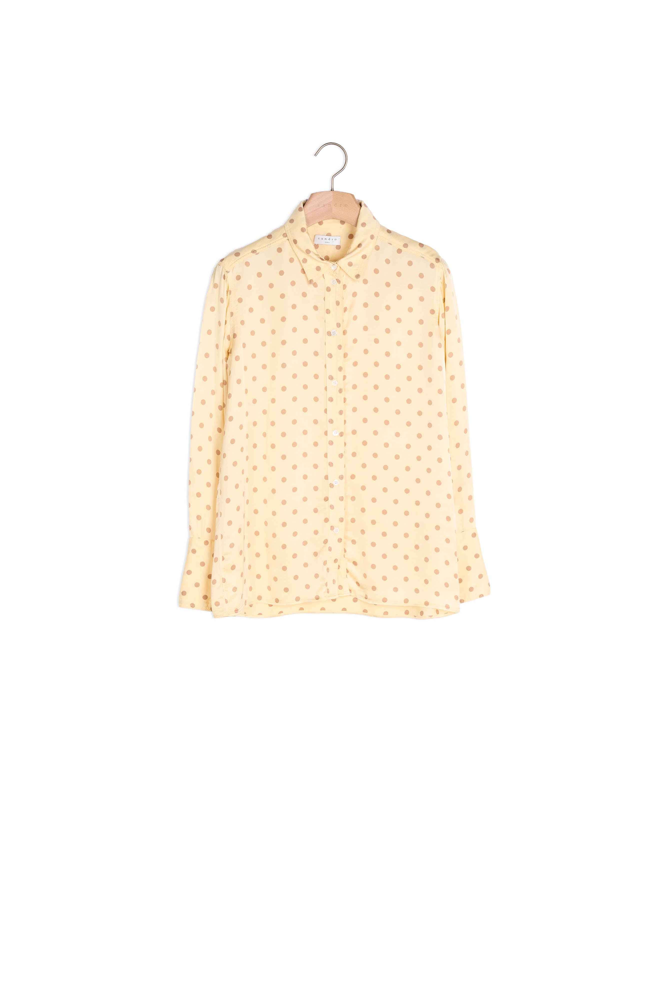 Chemise classique imprimée pois Sandro seconde main