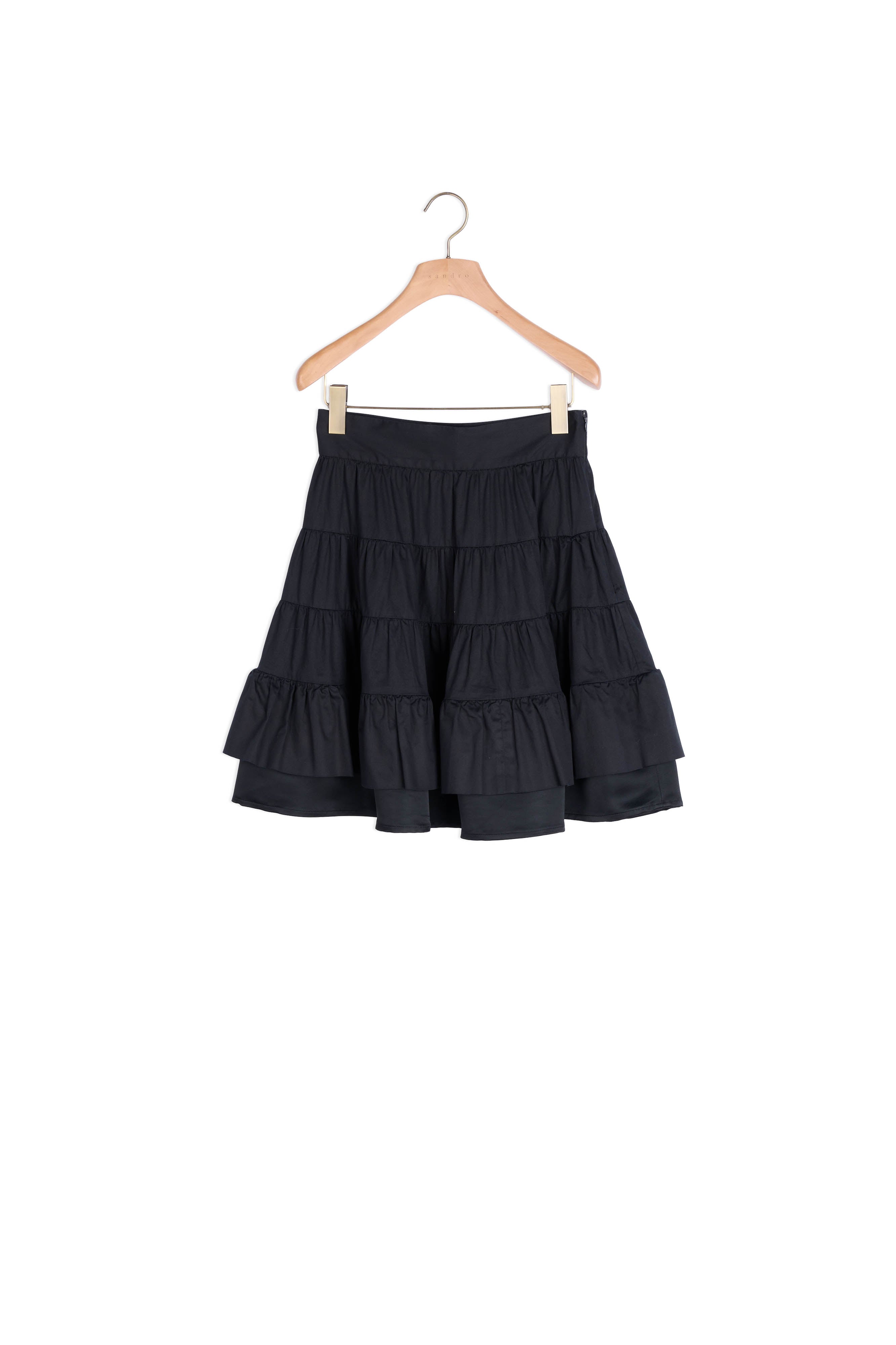 Jupe courte bi-matière Sandro seconde main