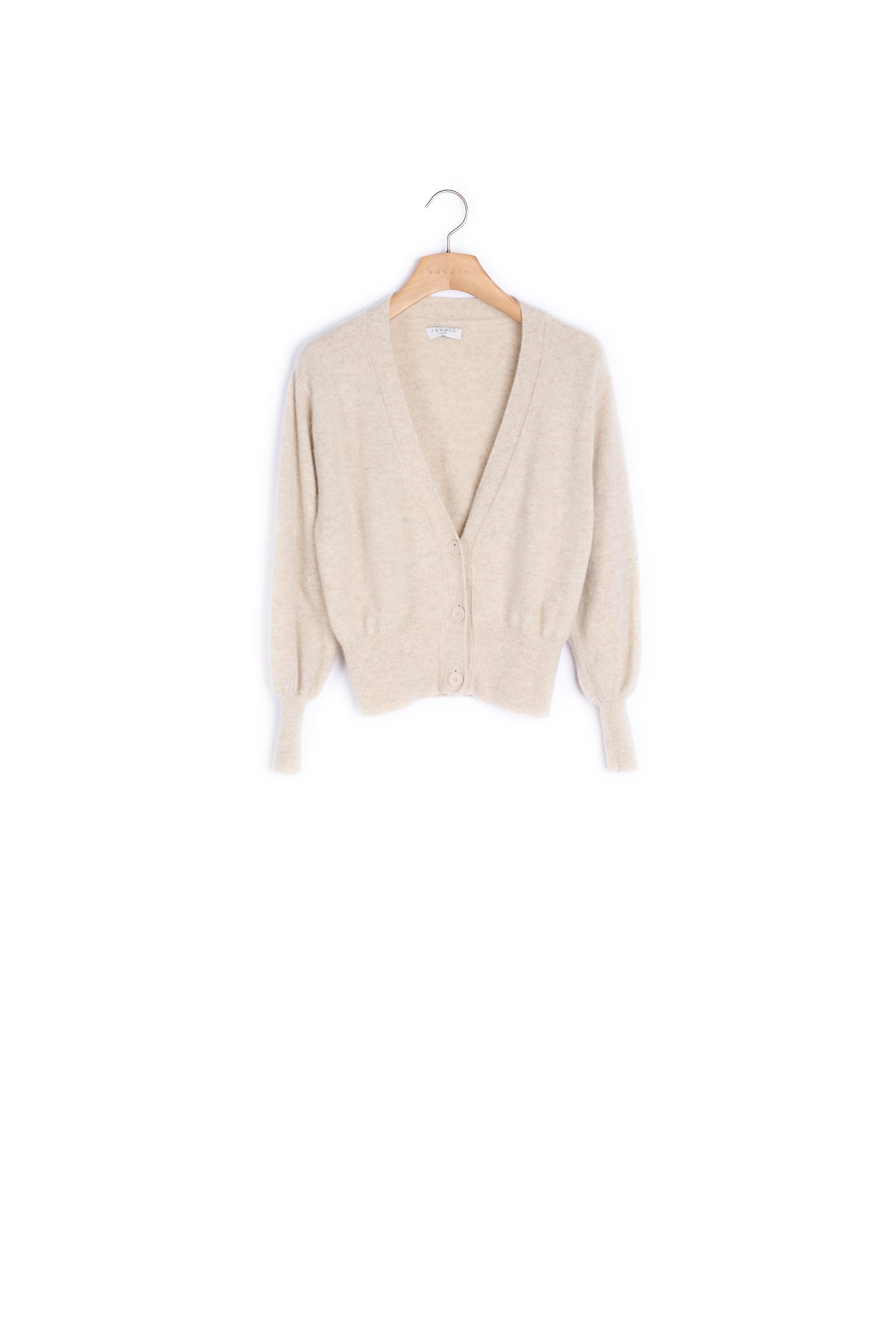 Cardigan twinset en laine Sandro seconde main