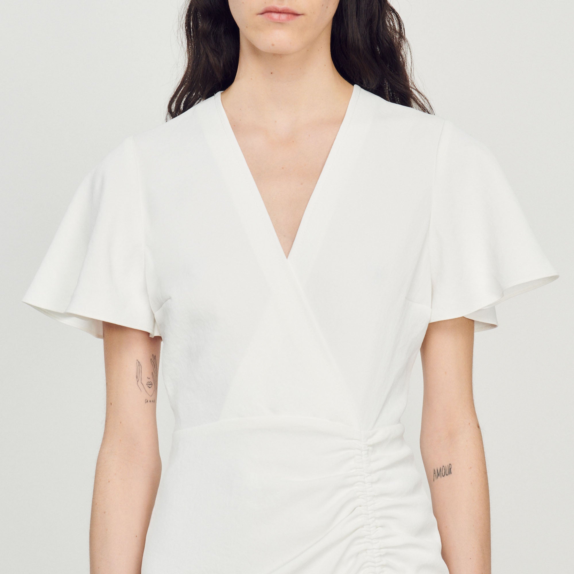 Robe courte croisée Sandro seconde main