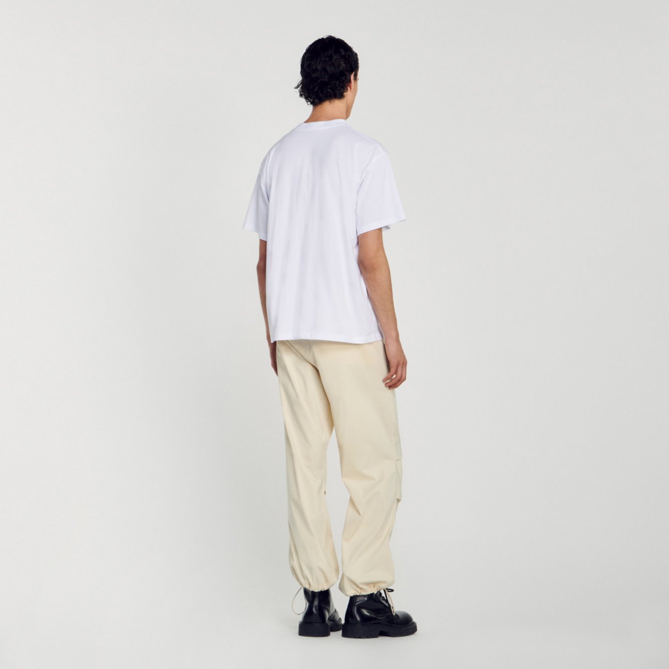 T-shirt logo rubber Sandro seconde main
