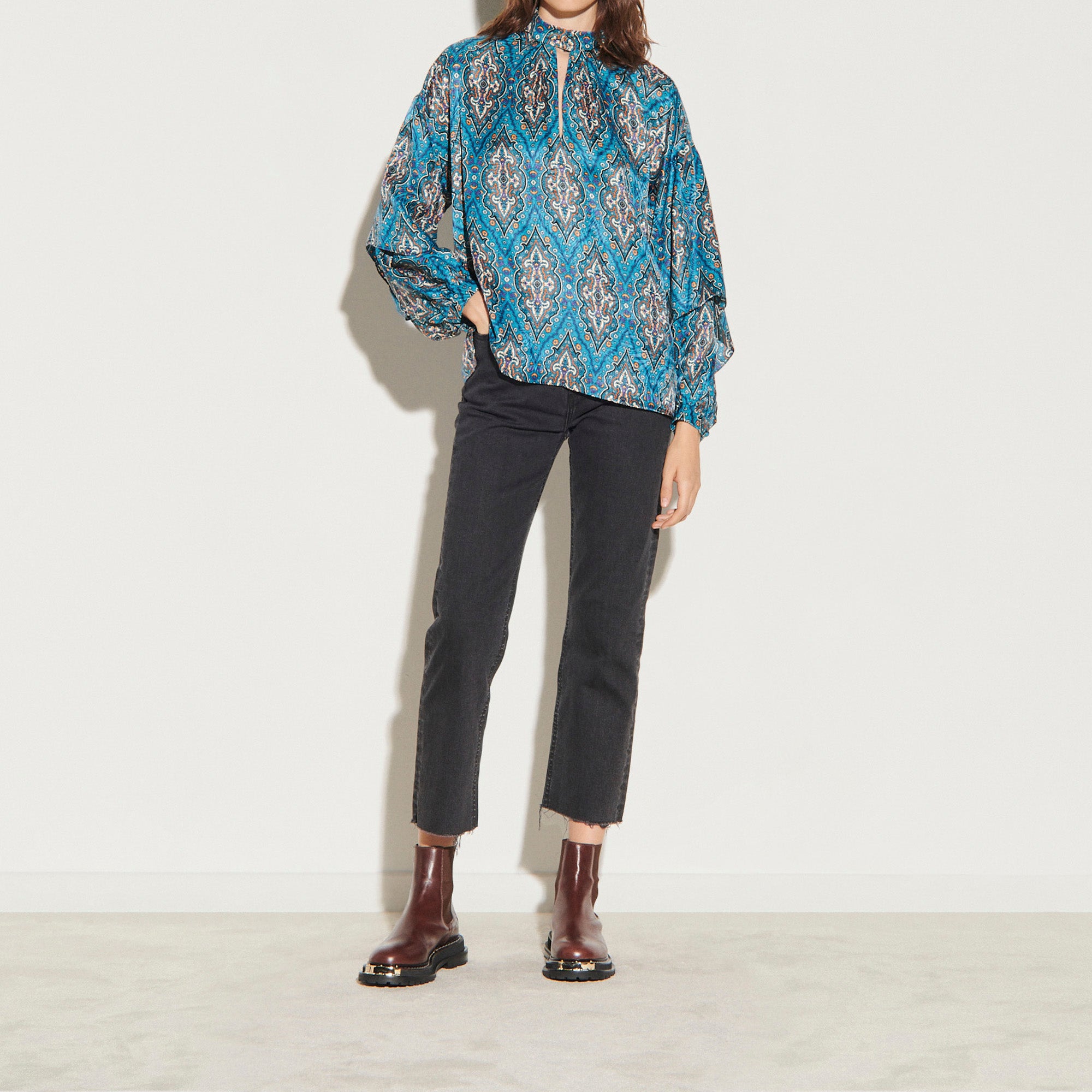 Top imprimé en all-over Sandro seconde main
