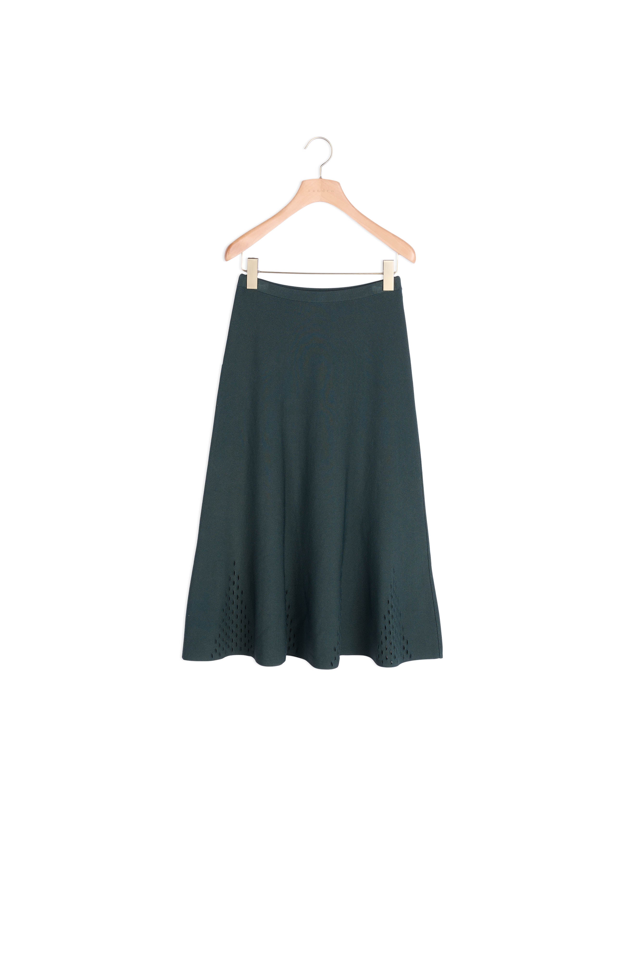 Jupe mi longue en Maille avec découpes Sandro seconde main