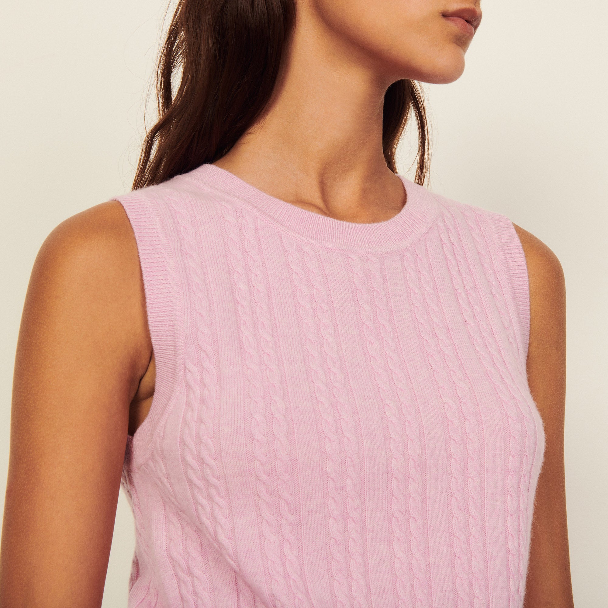 Pull sans manche en laine Sandro seconde main