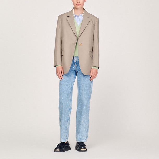 Veste de tailleur à poches Sandro seconde main