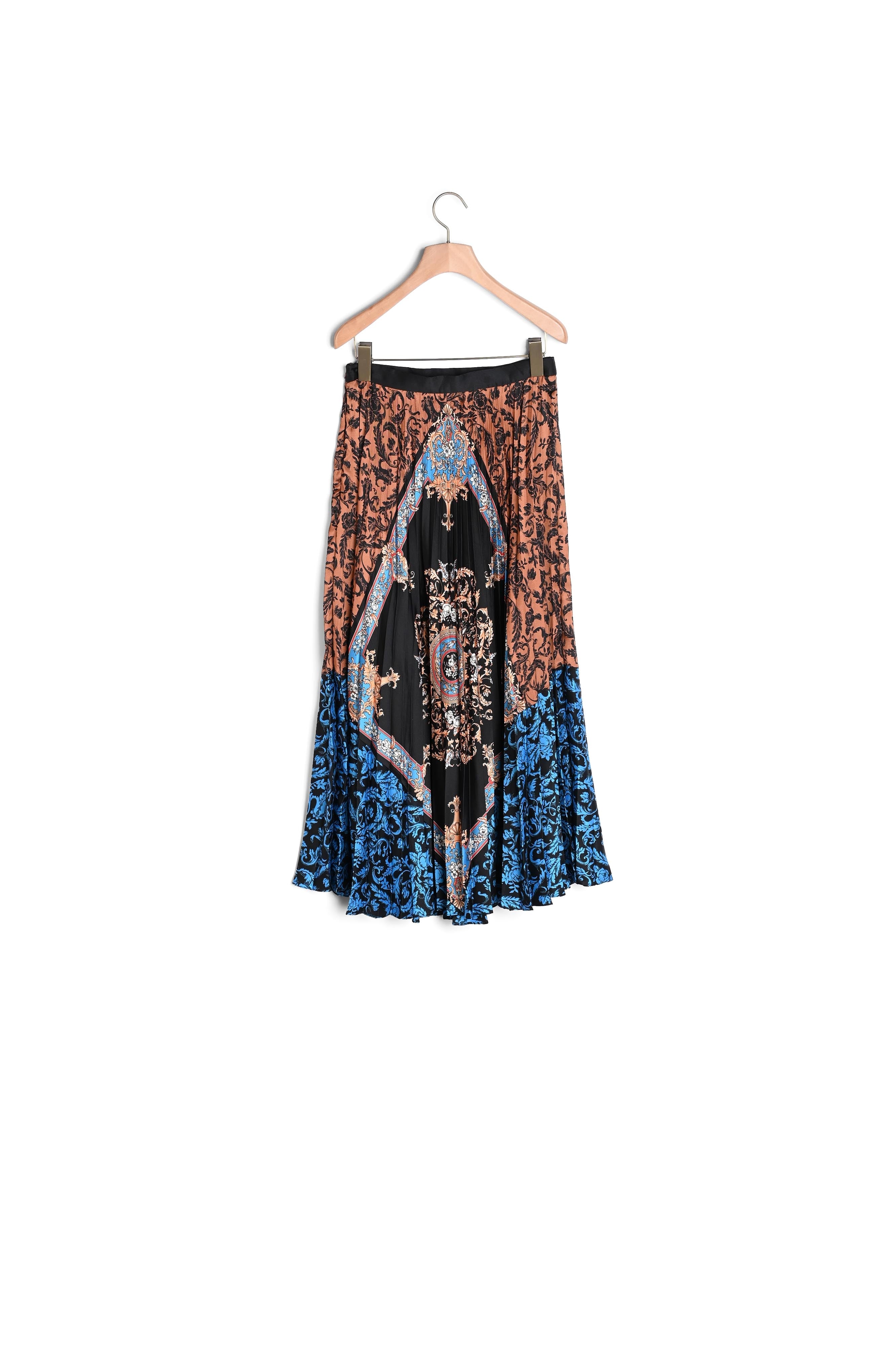 Jupe longue plissée  imprimée Sandro seconde main