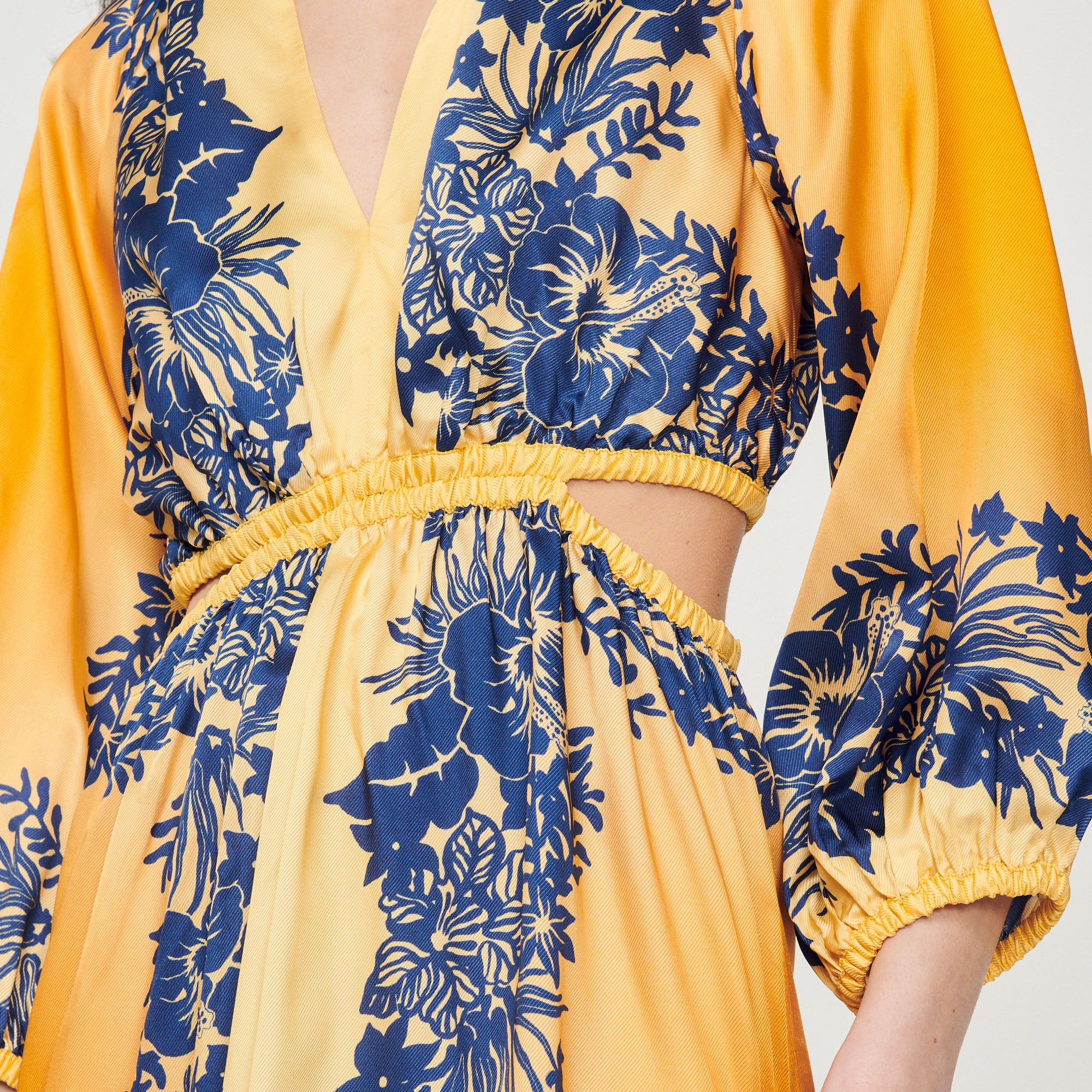 Robe longue imprimée Hawaï Sandro seconde main