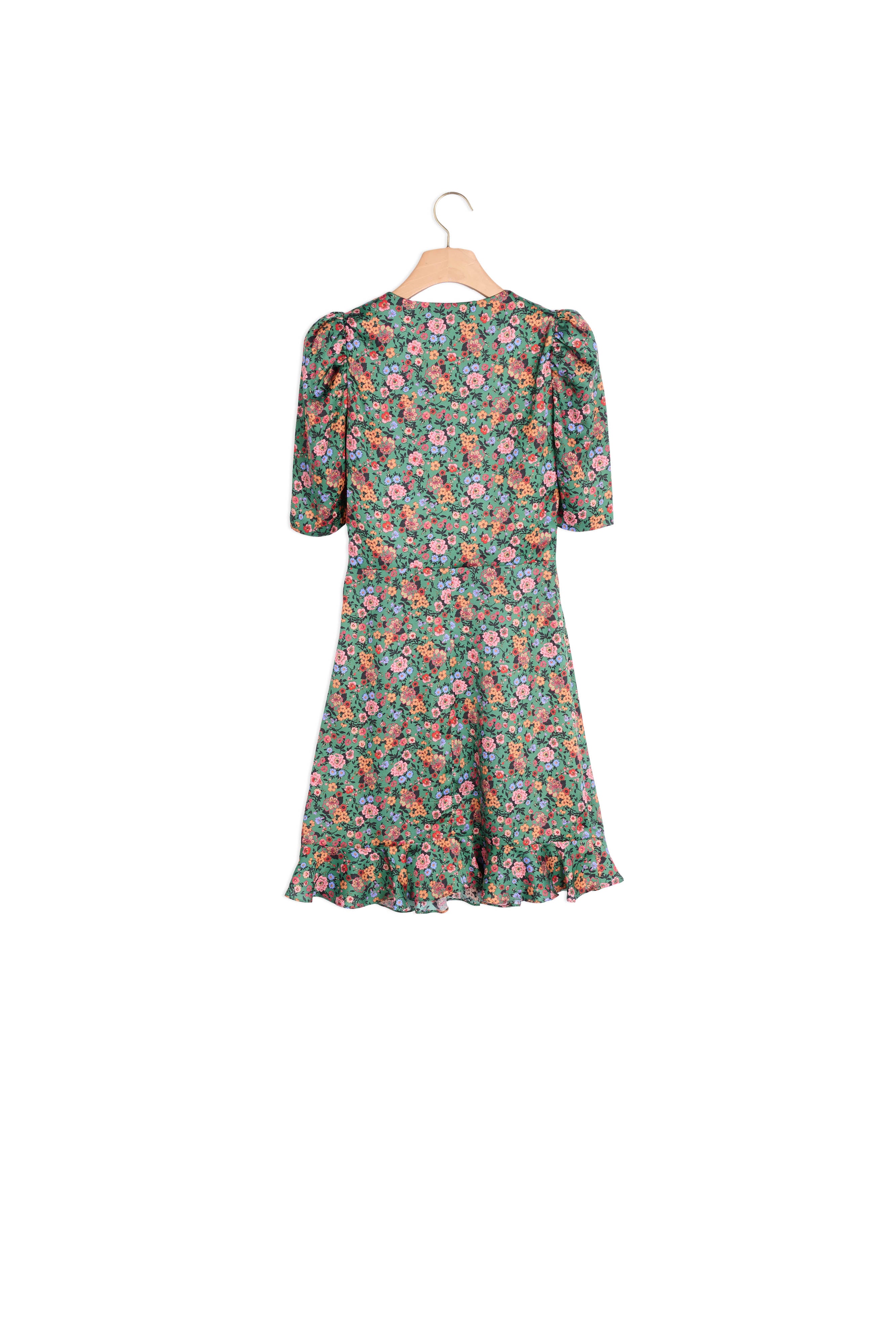 Robe courte à imprimé Fleurs d'automne Sandro seconde main