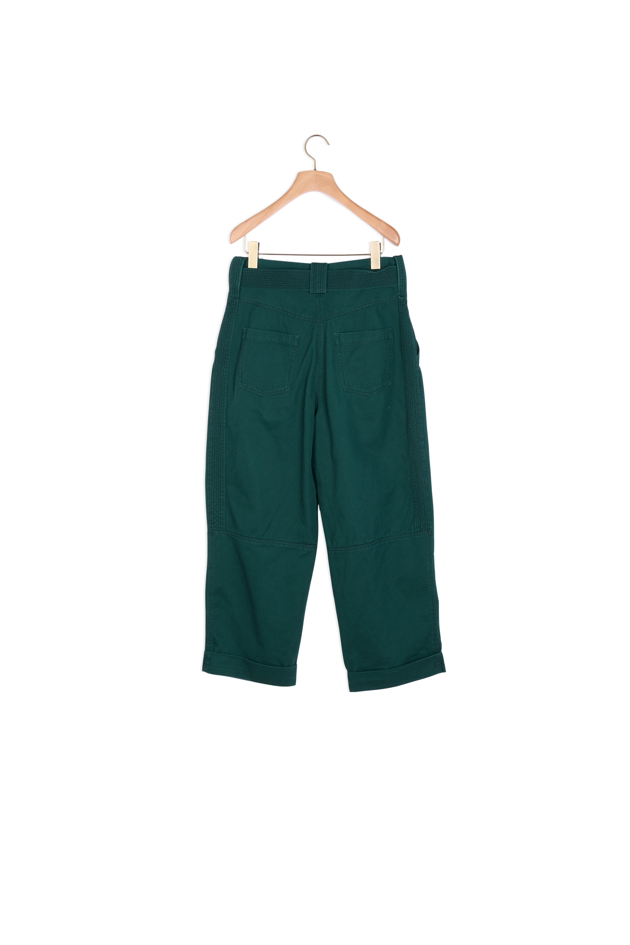 Pantalon large à taille haute ceinturée Sandro seconde main
