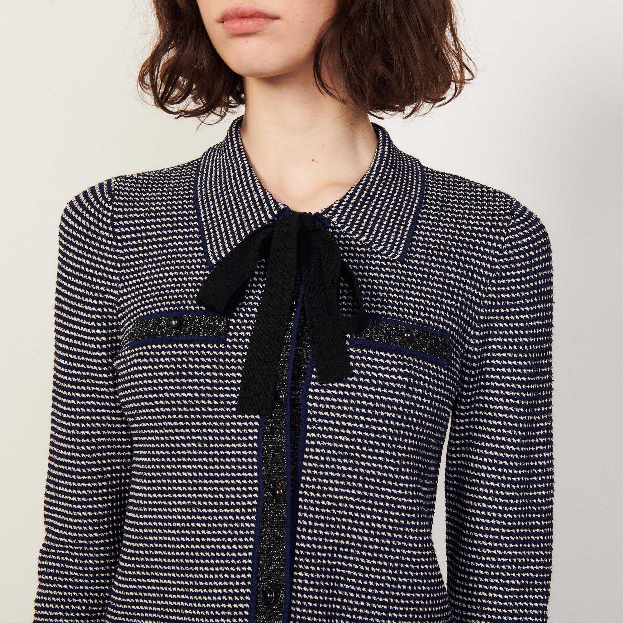 Cardigan court en Maille fantaisie Sandro seconde main
