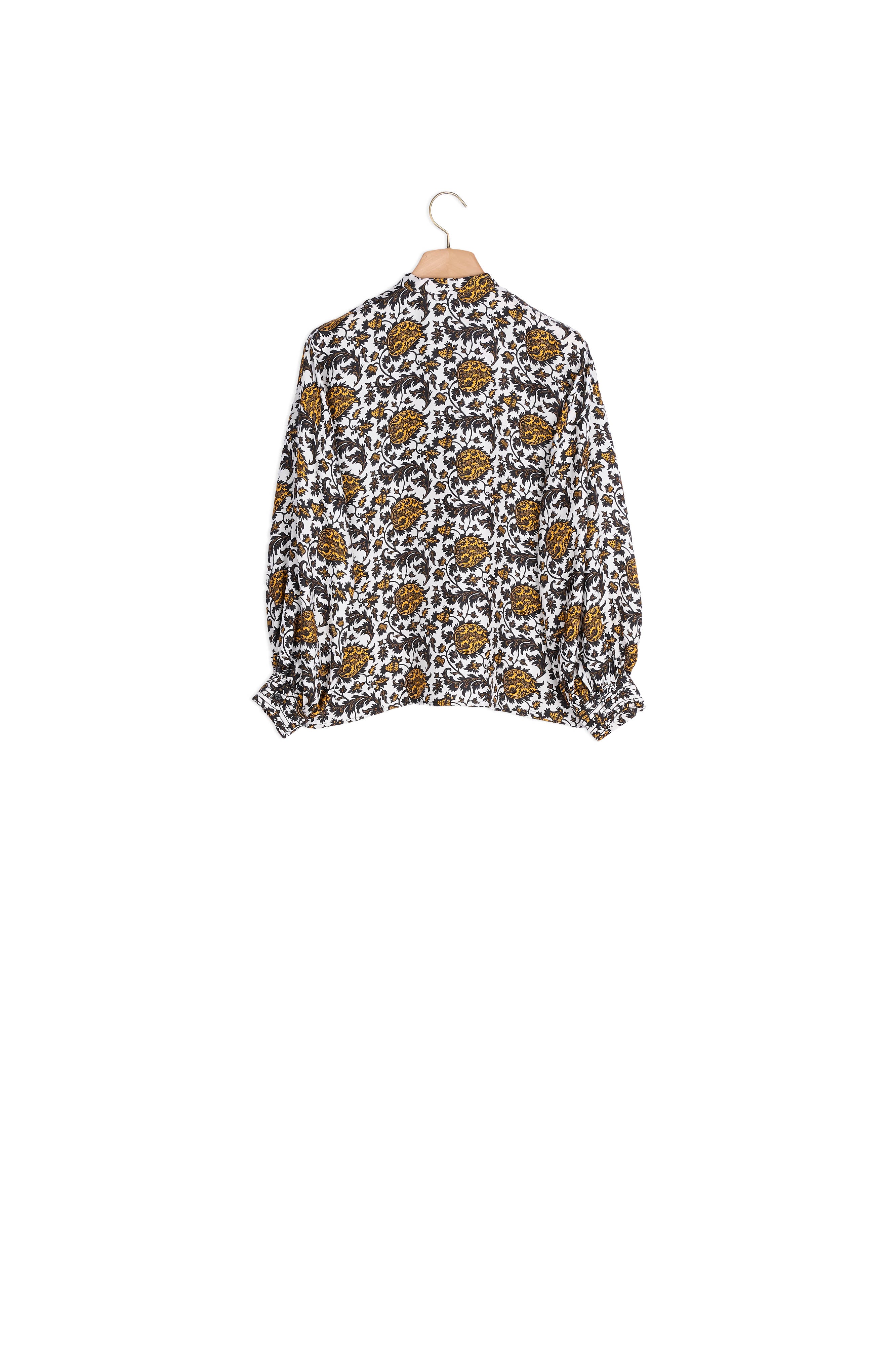Chemise imprimée en soie Sandro seconde main
