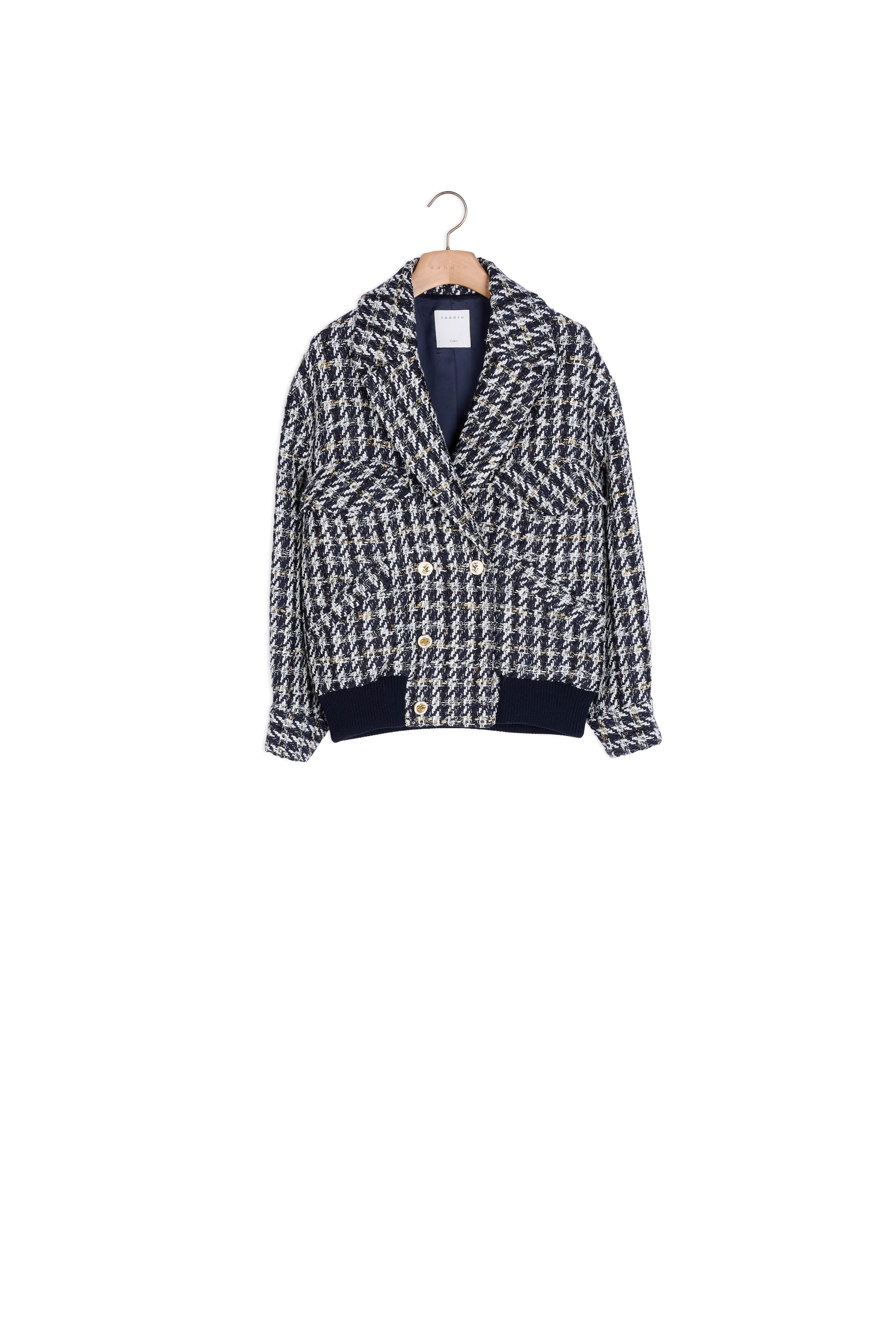 Veste Marine / Blanc Sandro seconde main
