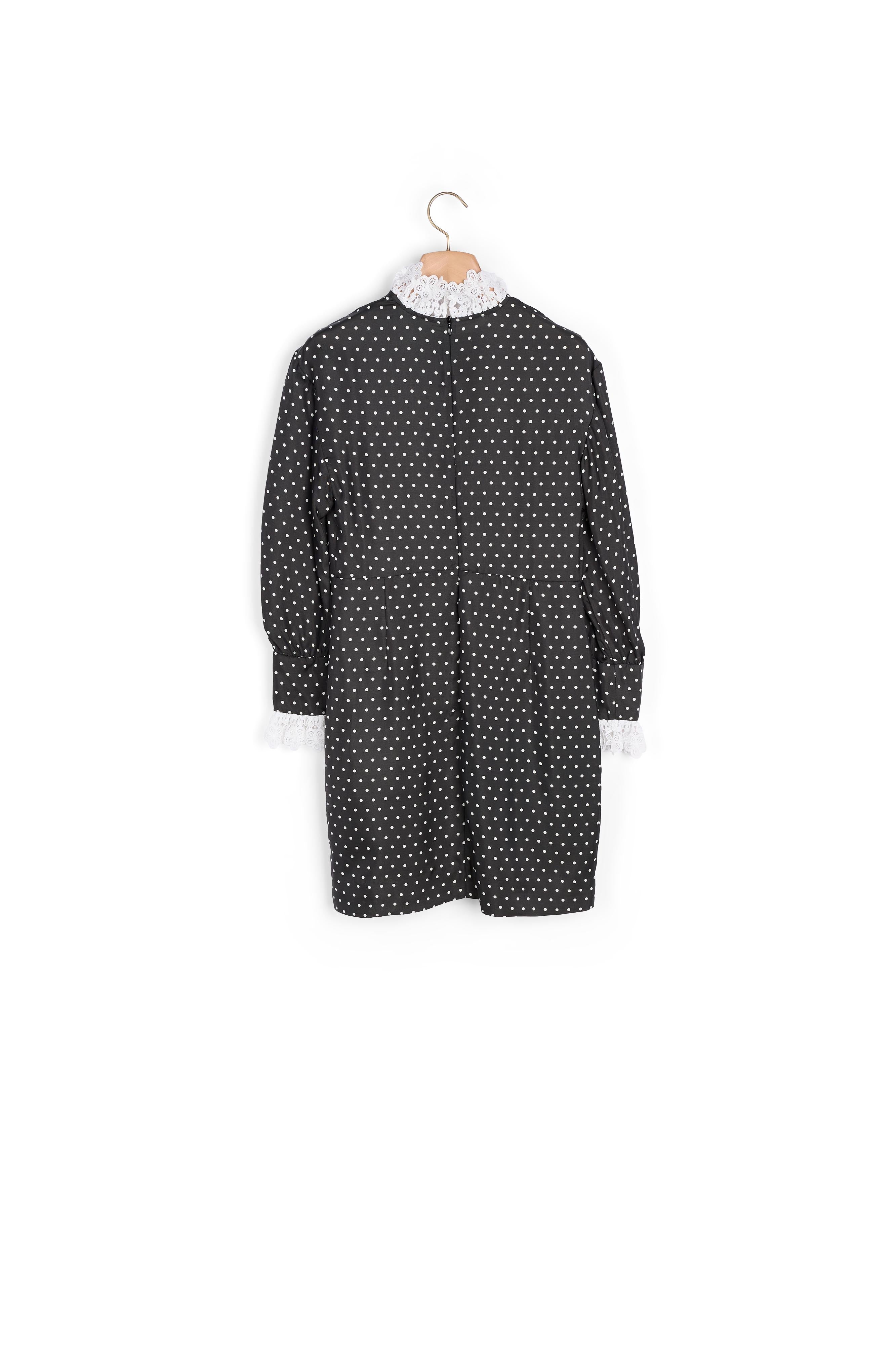 Robe courte fluide à imprimé pois Sandro seconde main