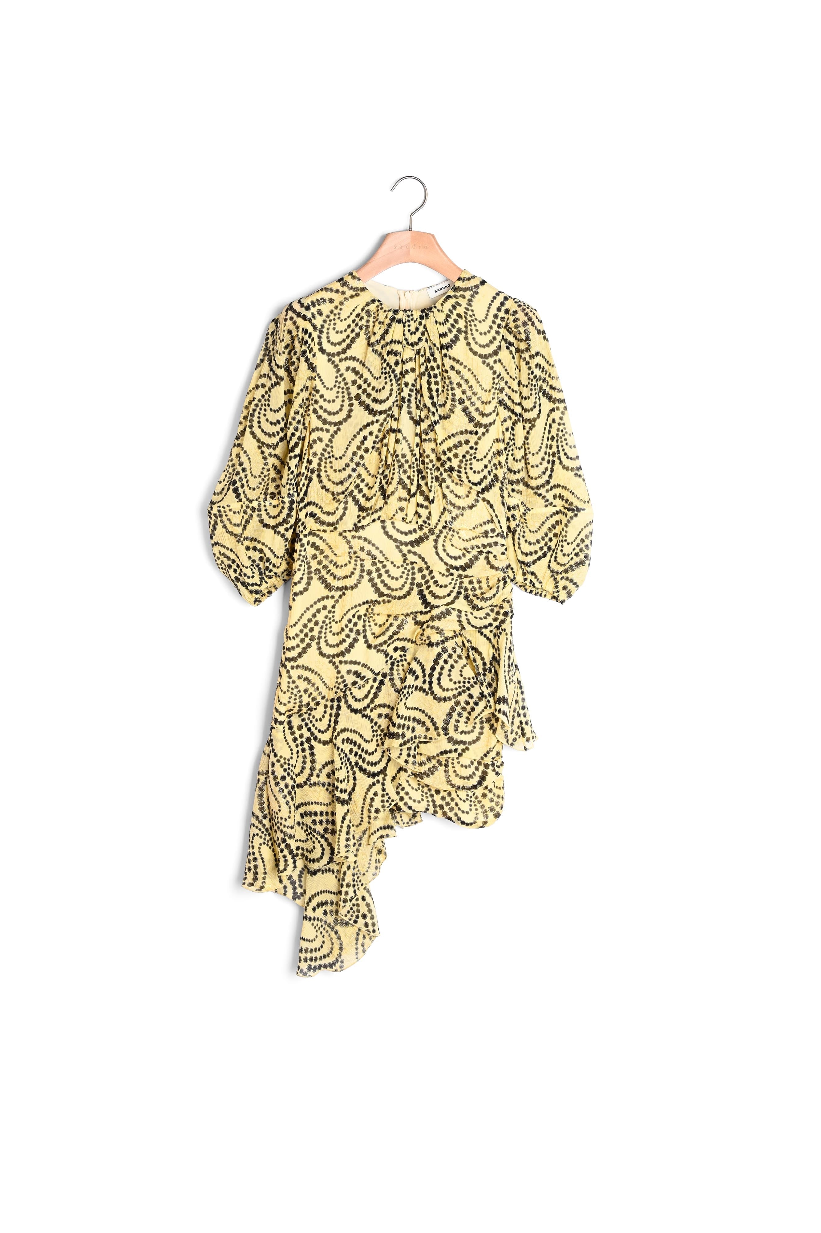 Robe asymétrique imprimé Paisley Sandro seconde main