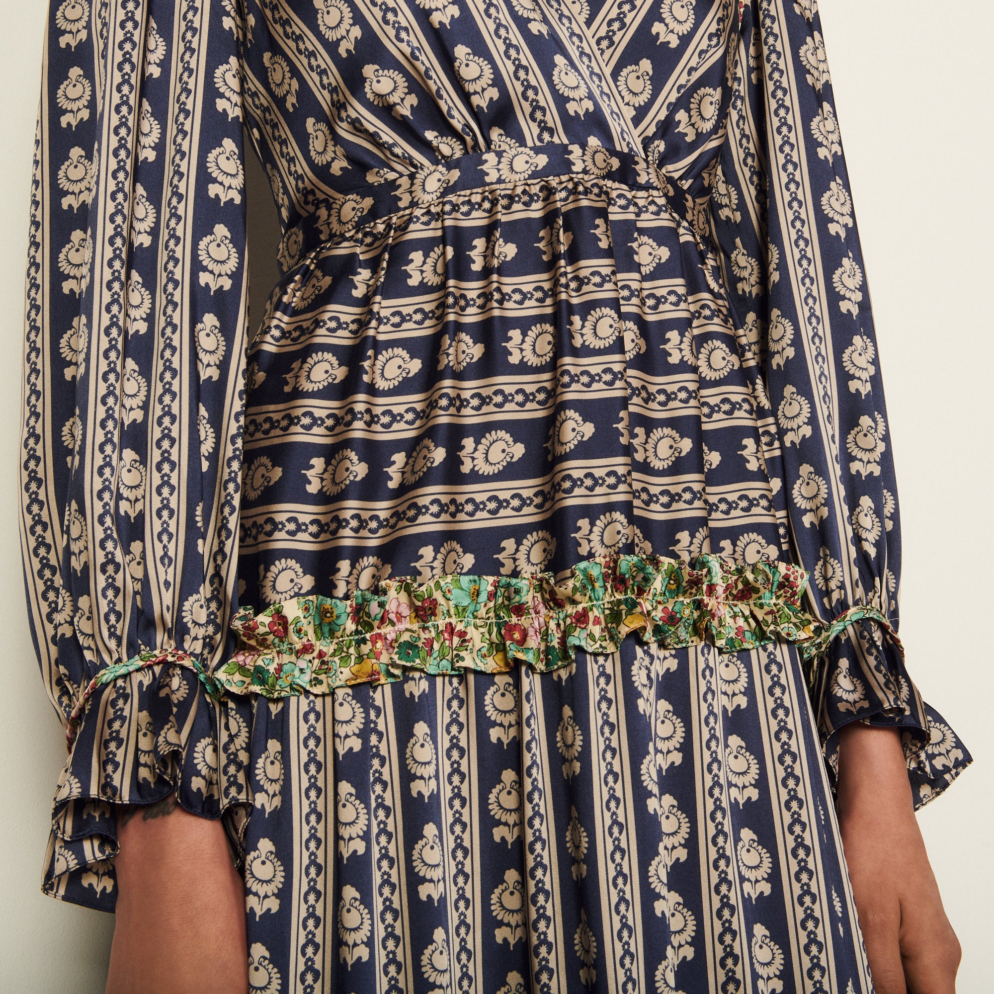 Robe longues en mix imprimés Sandro seconde main