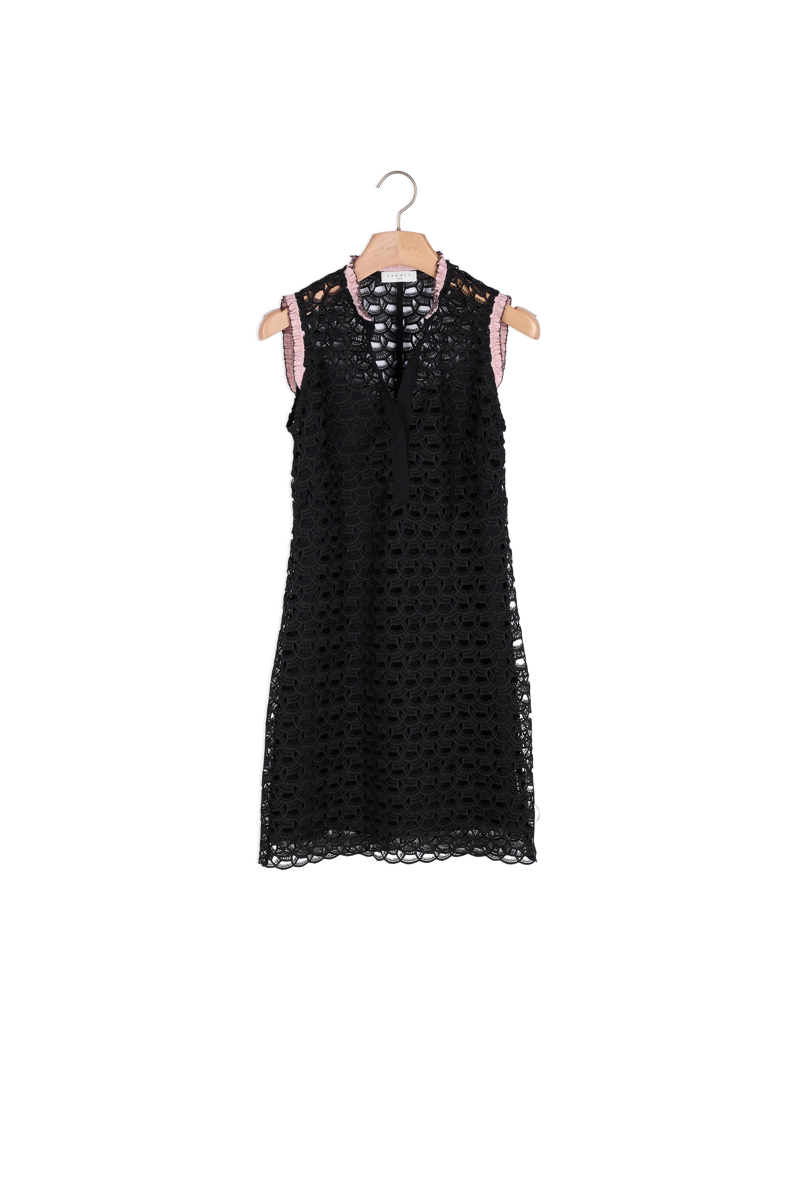 Robe sans manches en dentelle all over Sandro seconde main