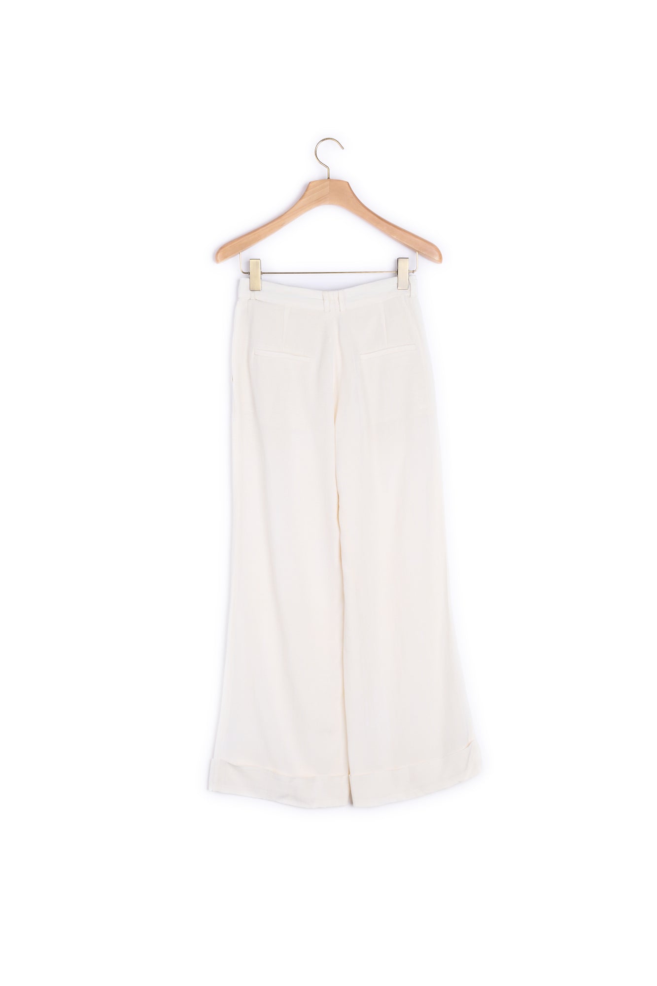 Pantalon taille haute au large revers Sandro seconde main