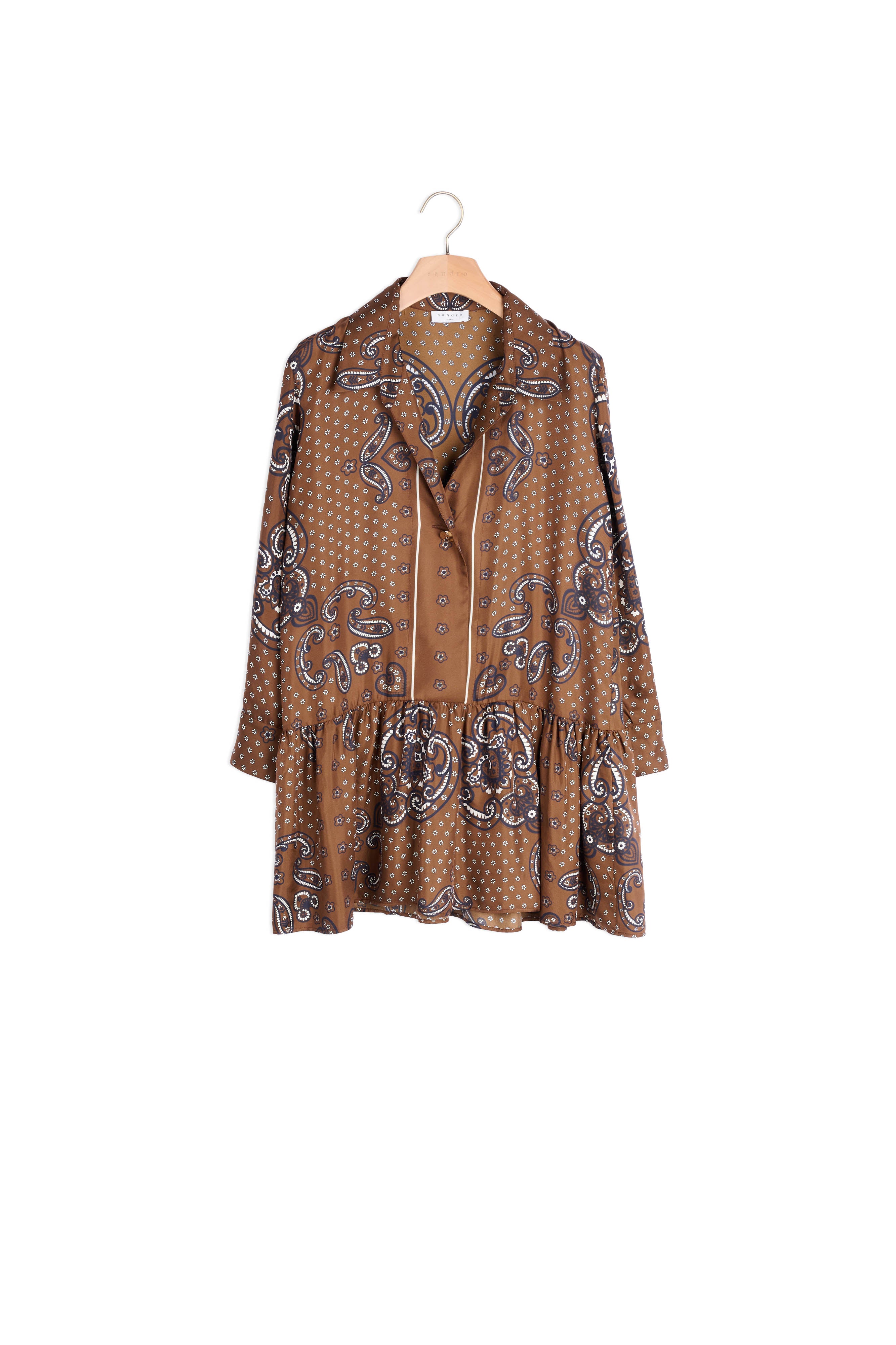 Robe Marron Foncé Sandro seconde main