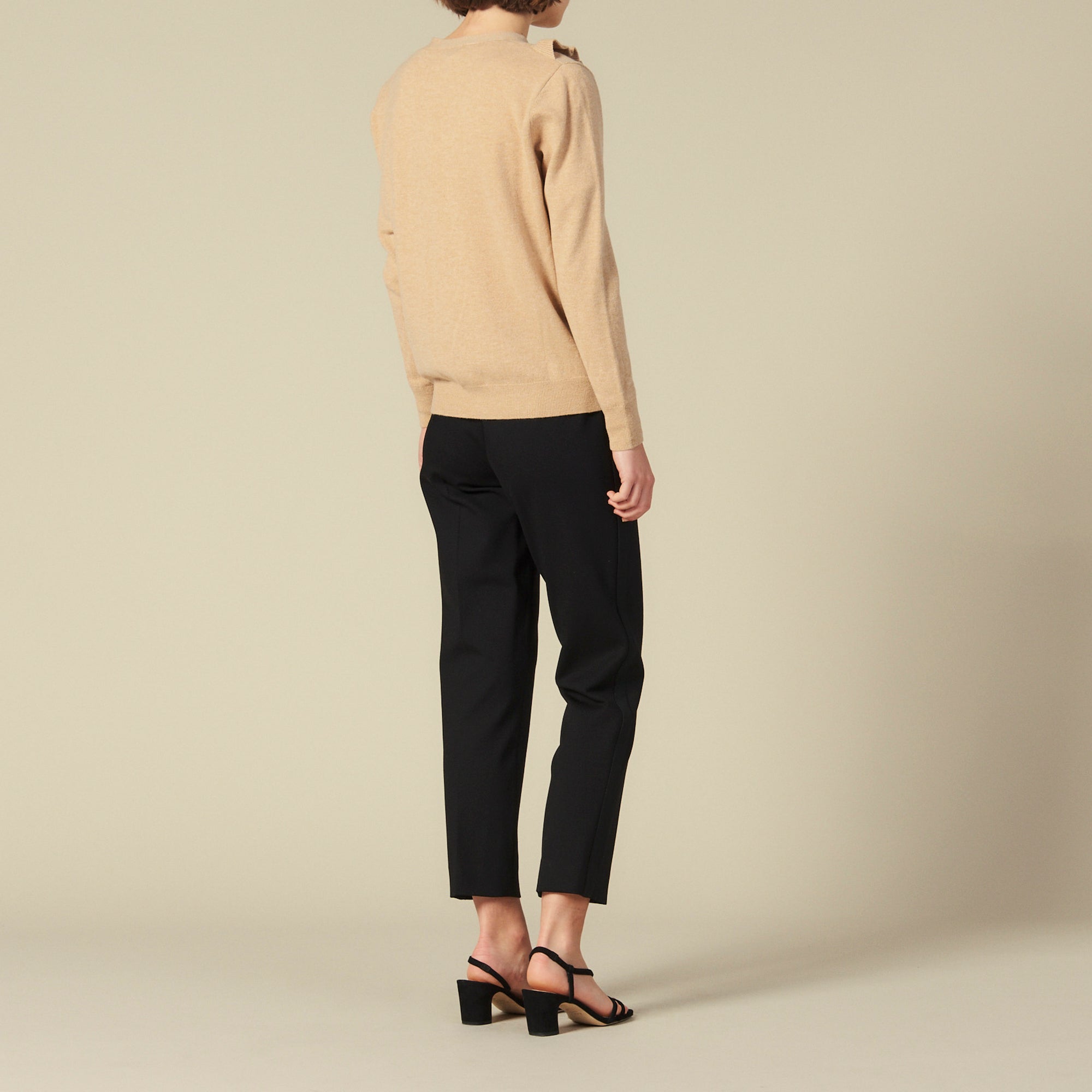 Cardigan à volant asymétrique Sandro seconde main