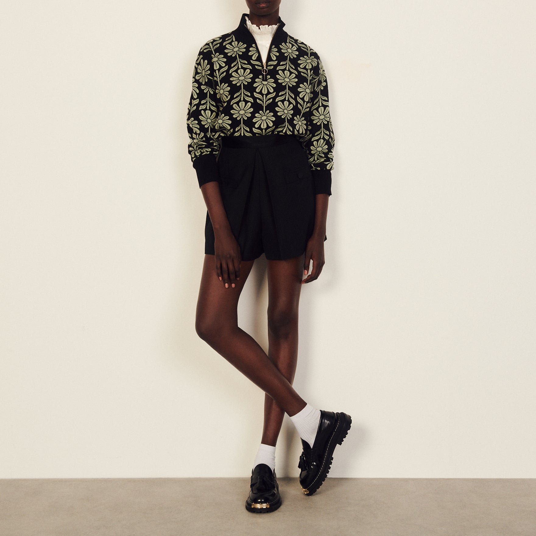 Pull Noir Sandro seconde main