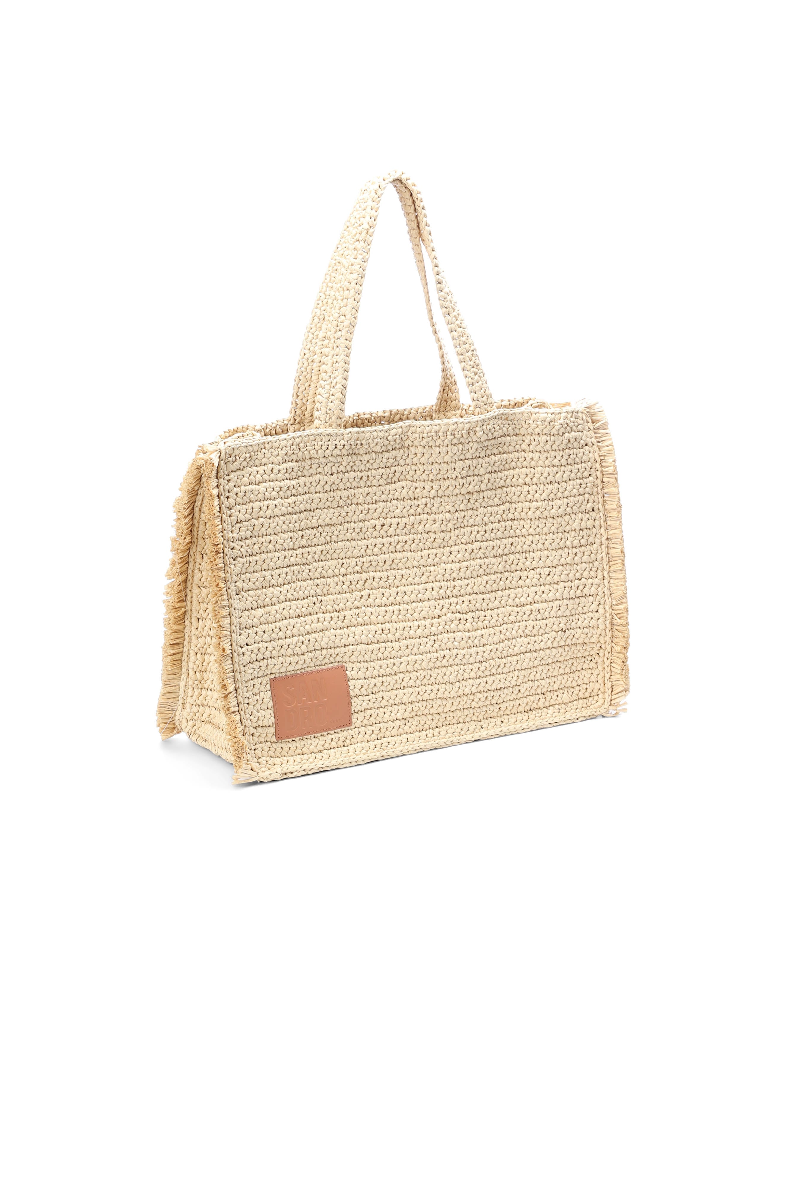 Cabas Kasbah en raphia Sandro seconde main