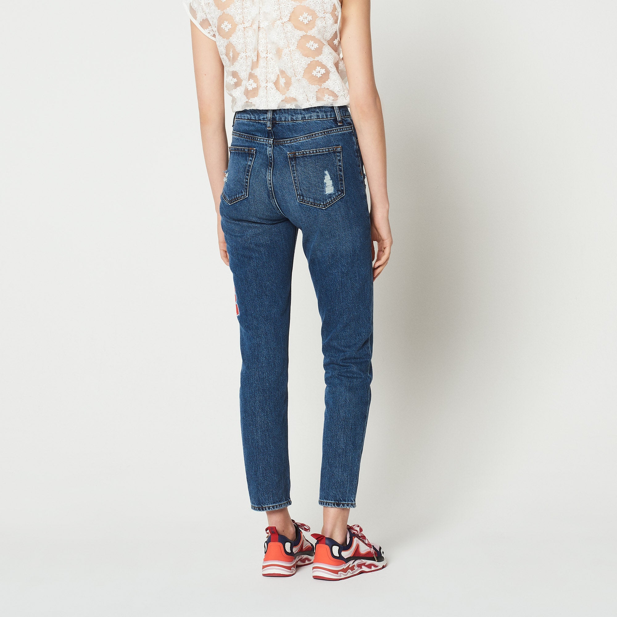 Jean avec broderie sur le côté Sandro seconde main