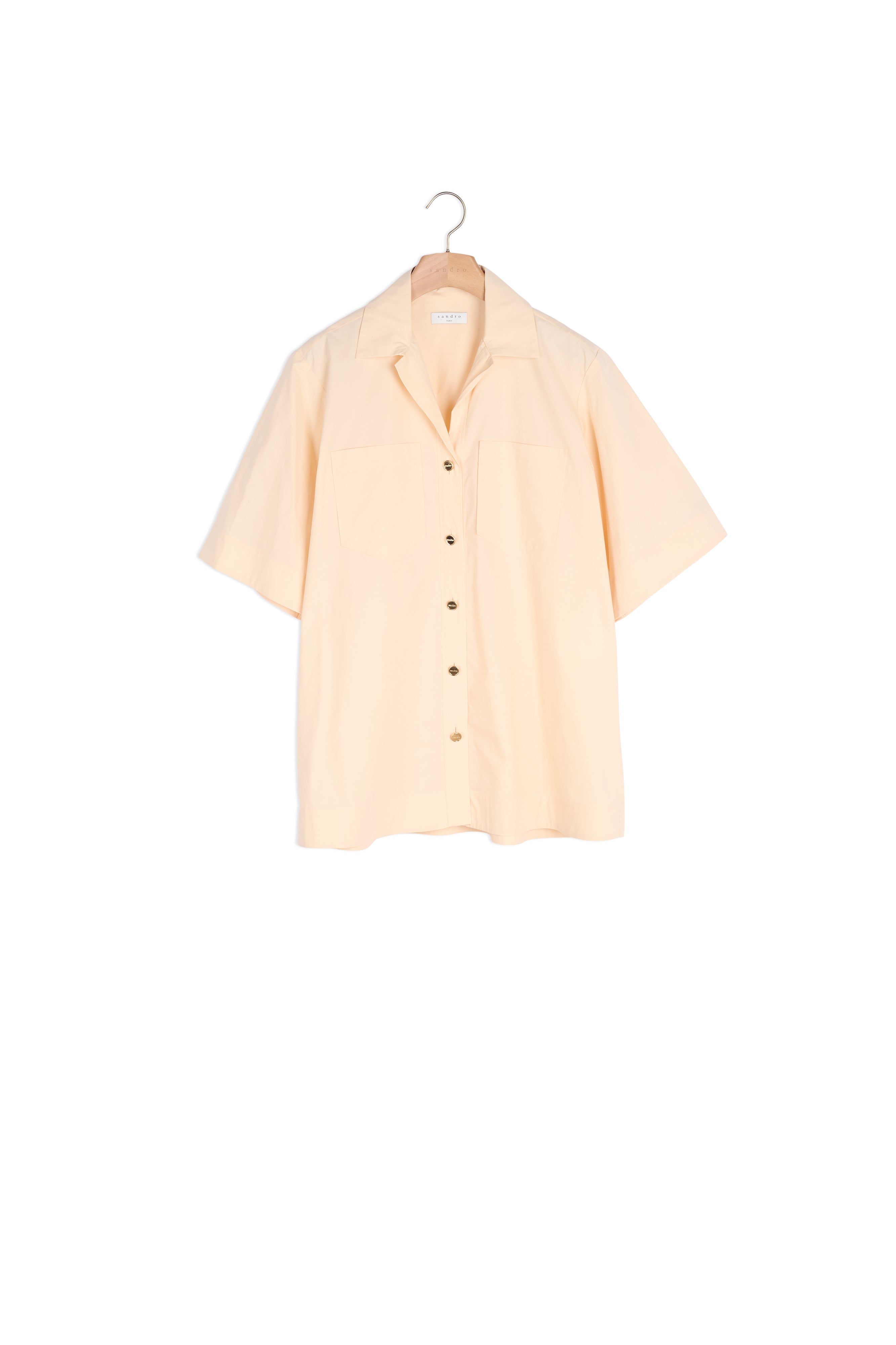 Chemise oversize en coton biologique Sandro seconde main