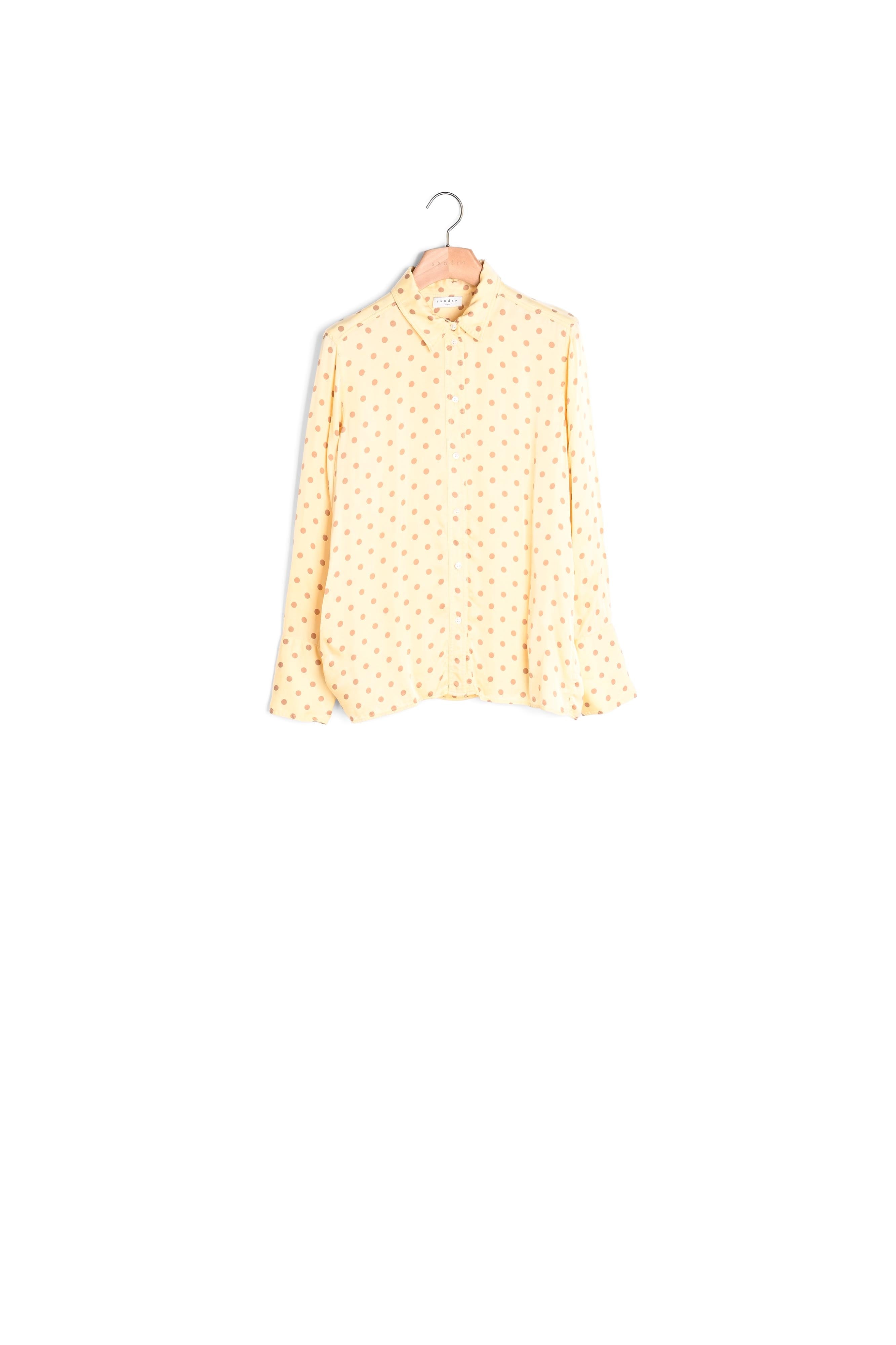 Chemise classique imprimée pois Sandro seconde main