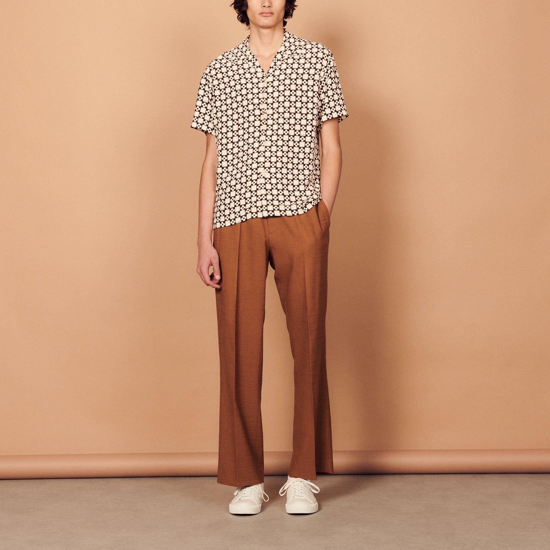 Chemise fluide imprimée Sandro seconde main