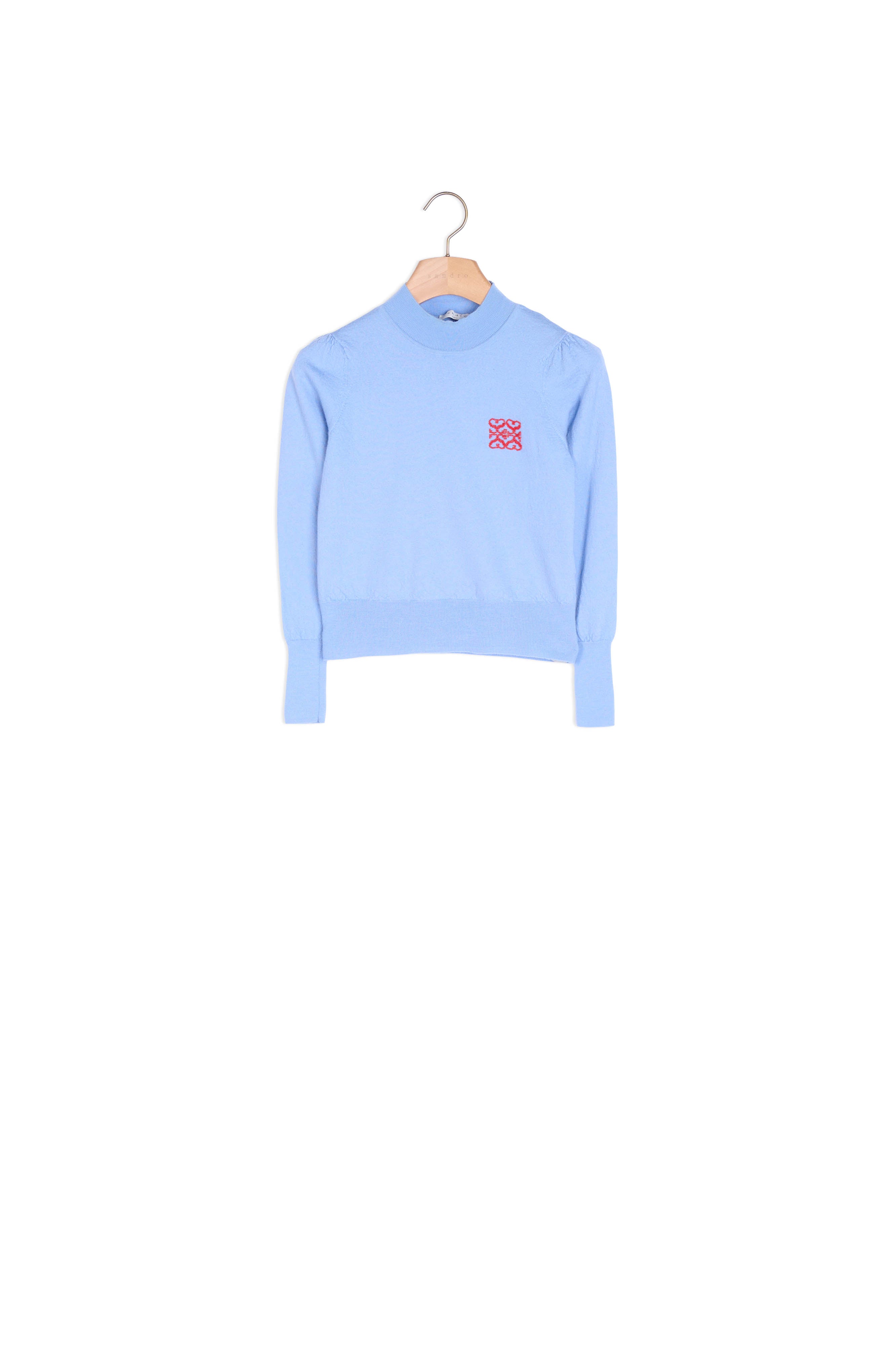 Pull en laine avec logo brodé Sandro seconde main