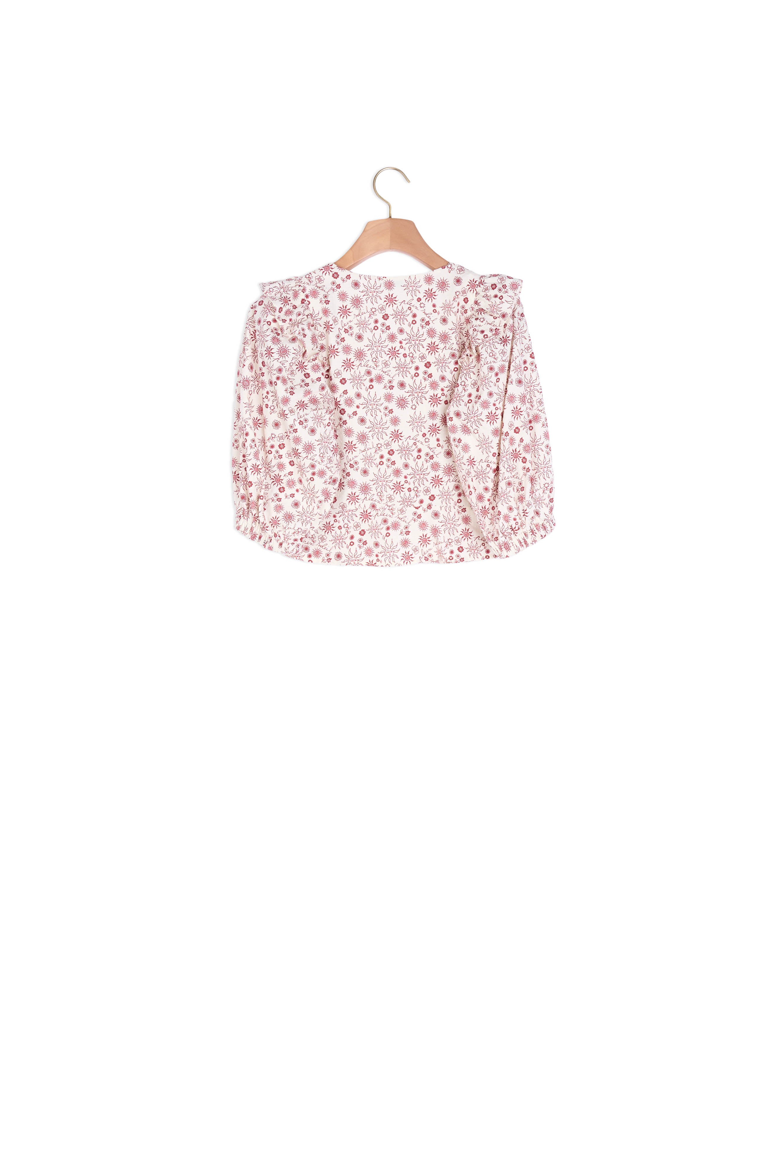 Chemise courte imprimée Sandro seconde main