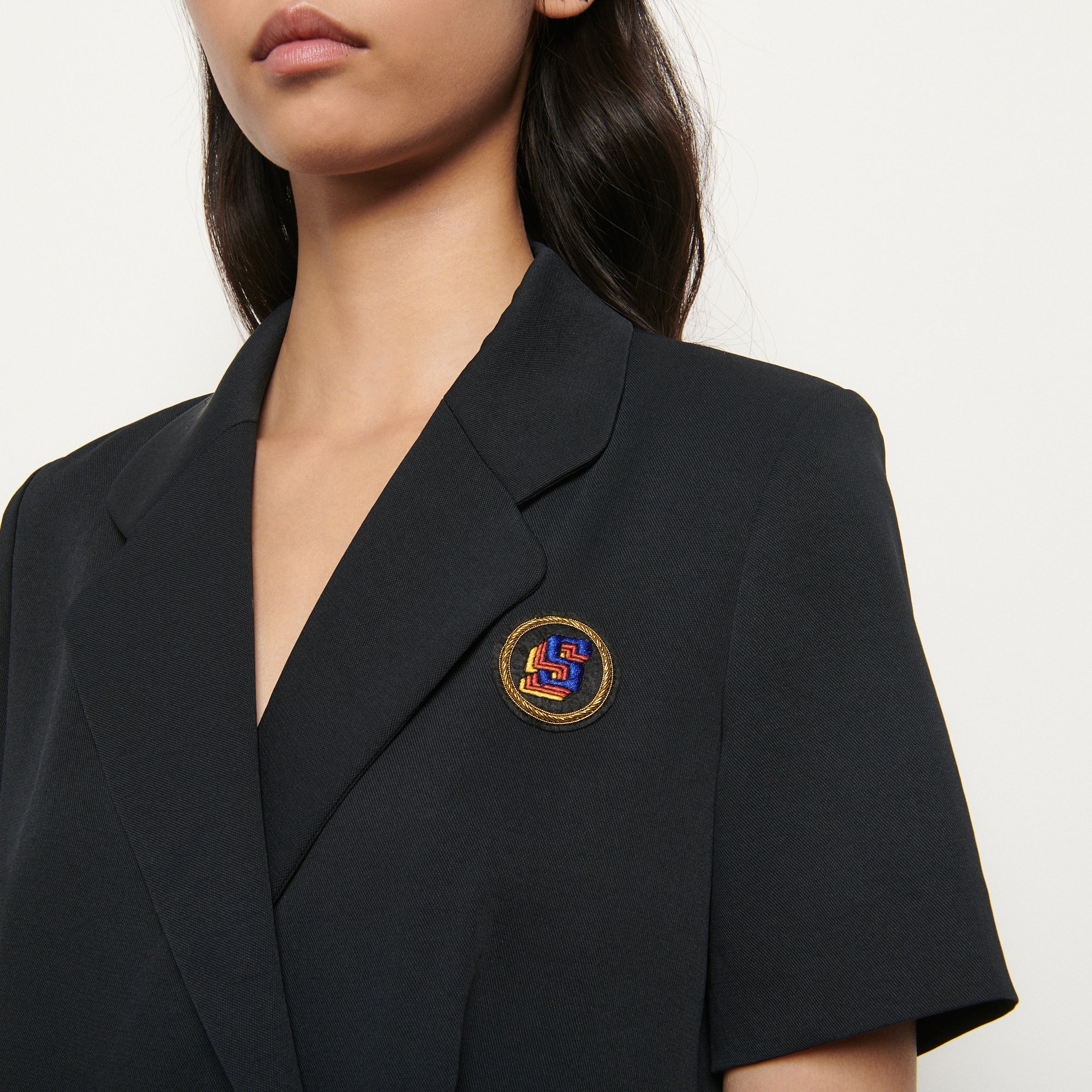 Robe tailleur à boutonnage croisé Sandro seconde main