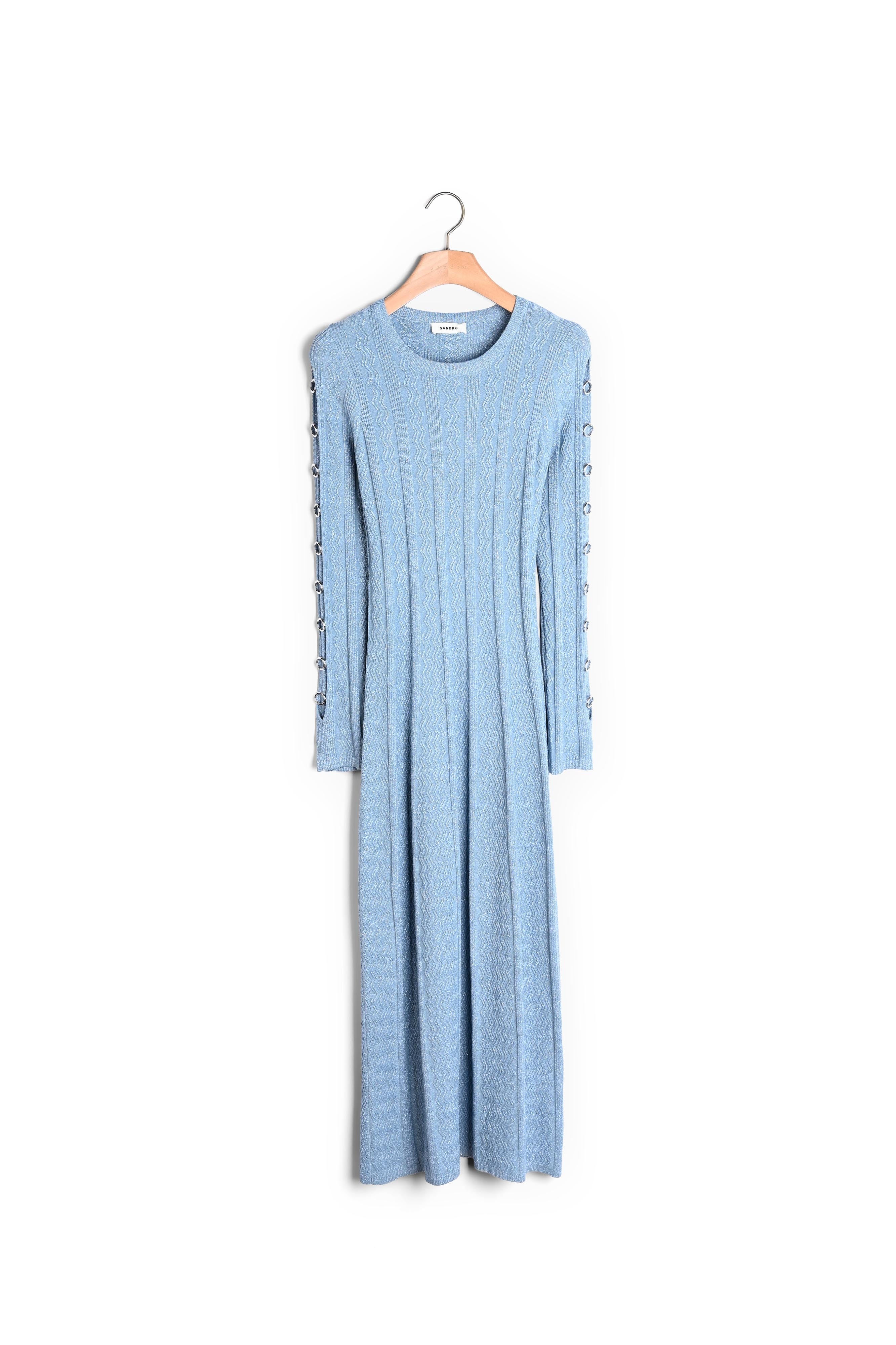 Robe midi en Maille à manches longues Sandro seconde main