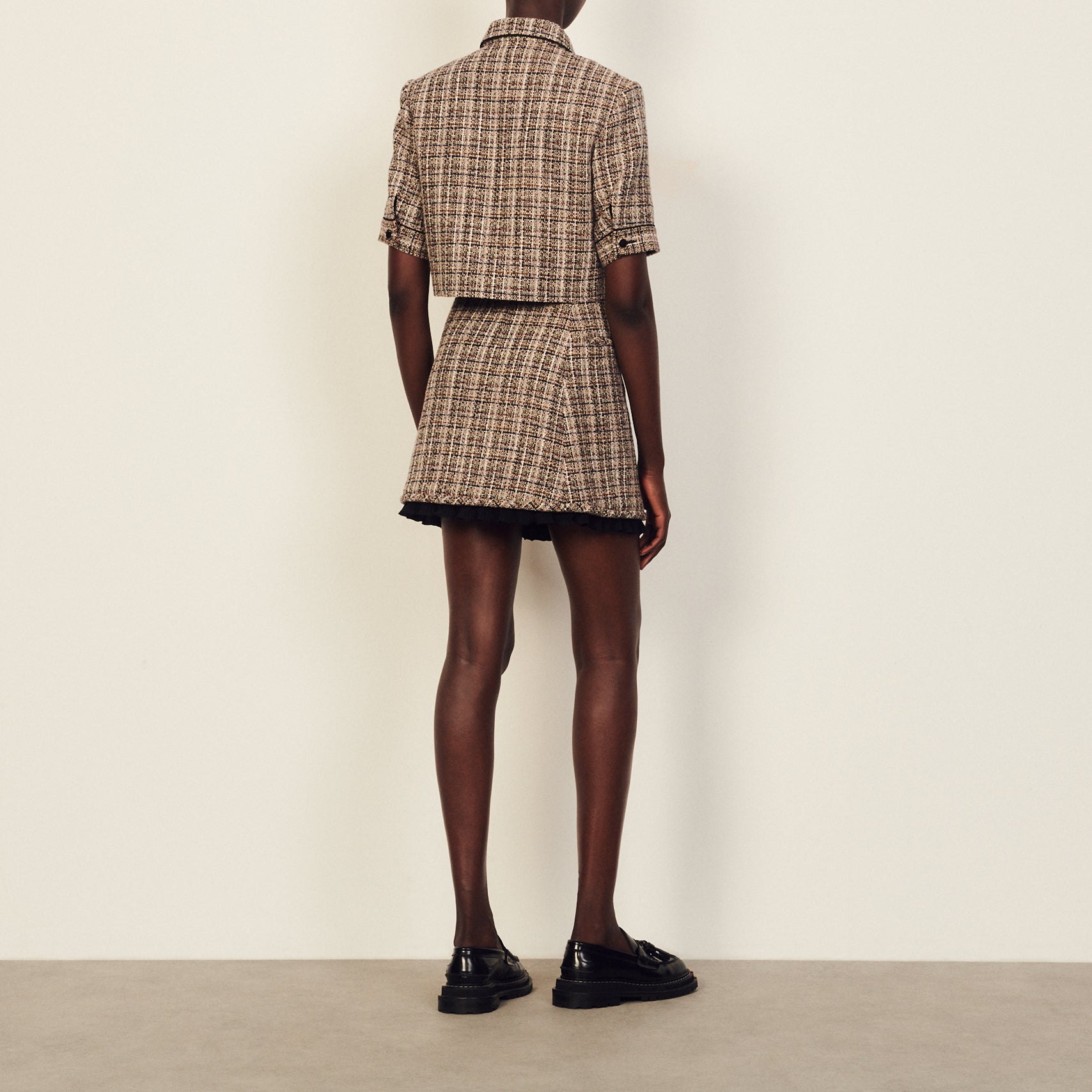 Veste courte en tweed Sandro seconde main