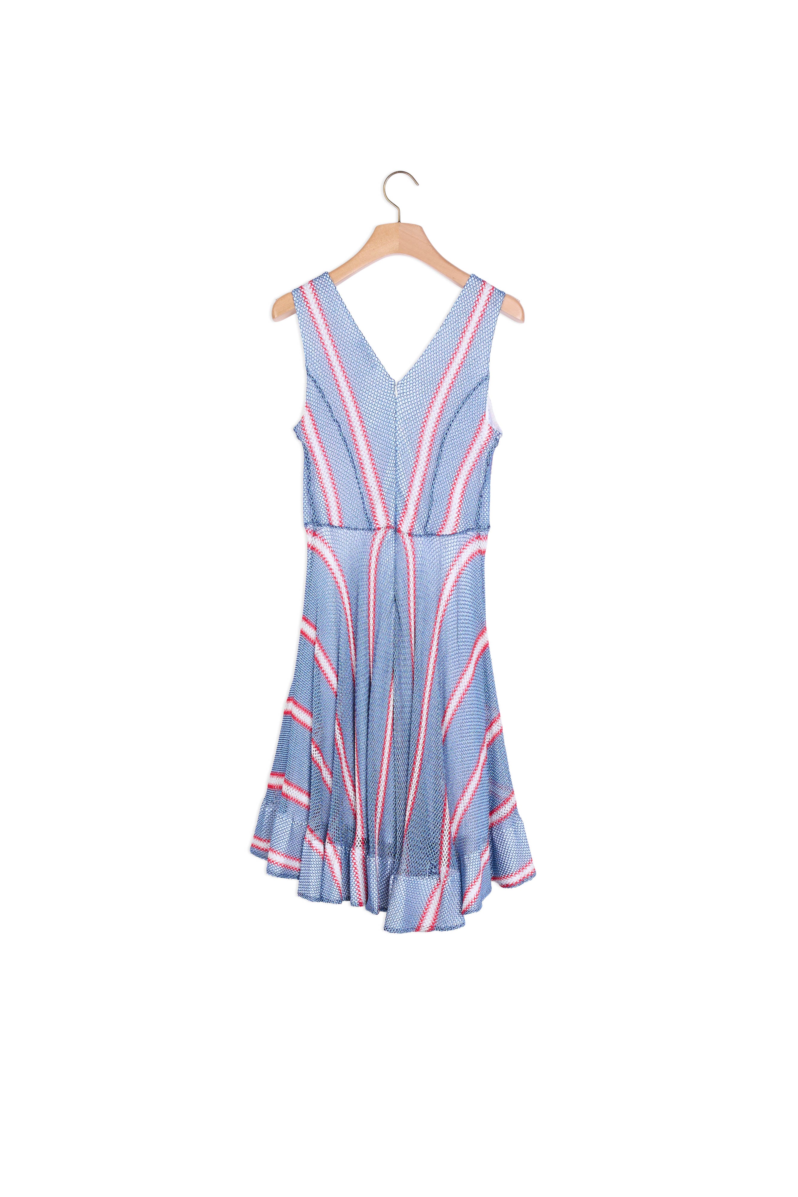 Robe vaporeuse à rayures colorées Sandro seconde main