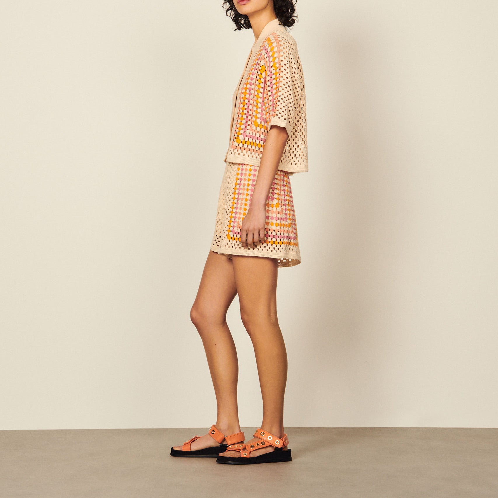 Cardigan en crochet Sandro seconde main