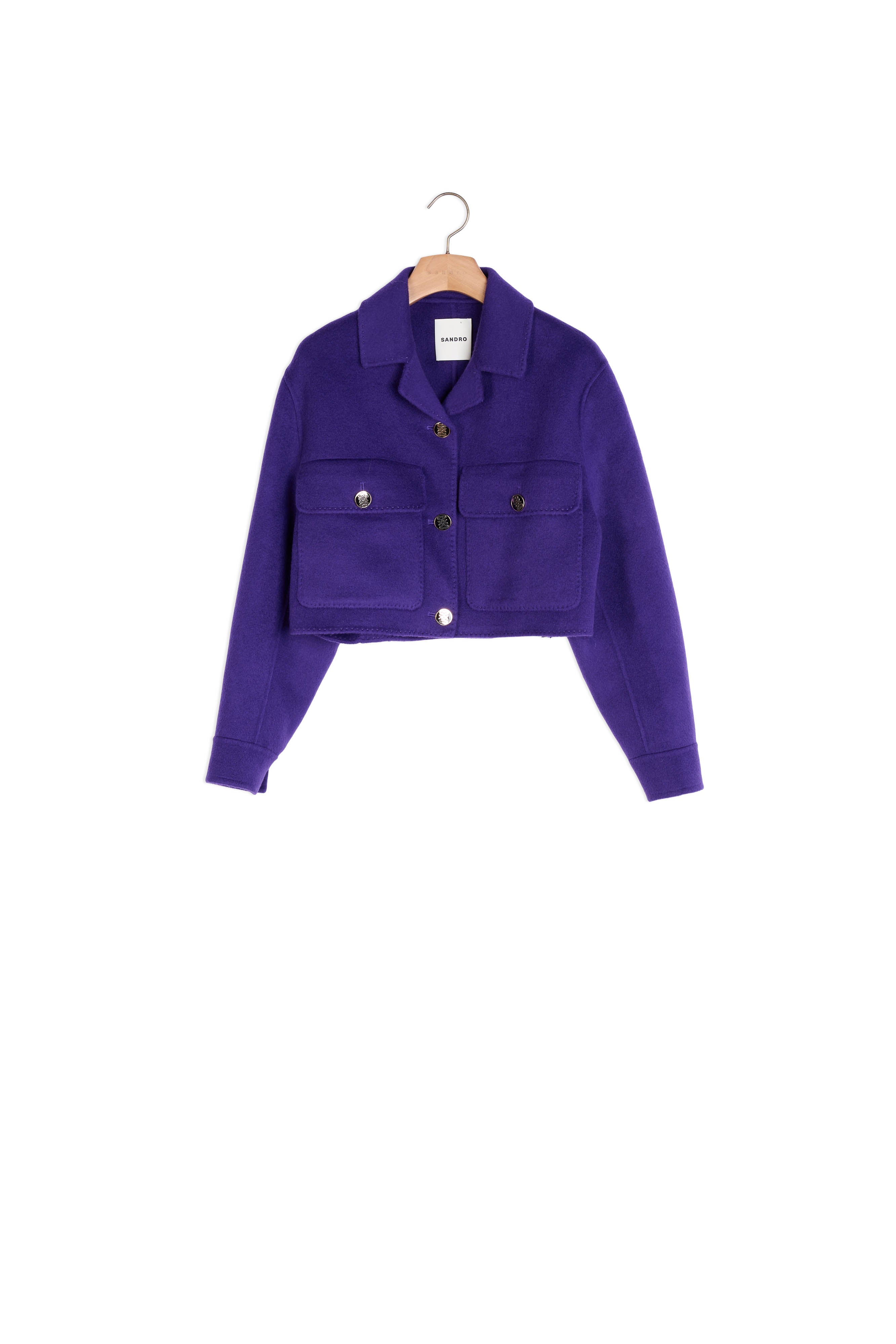 Manteau court en laine Sandro seconde main