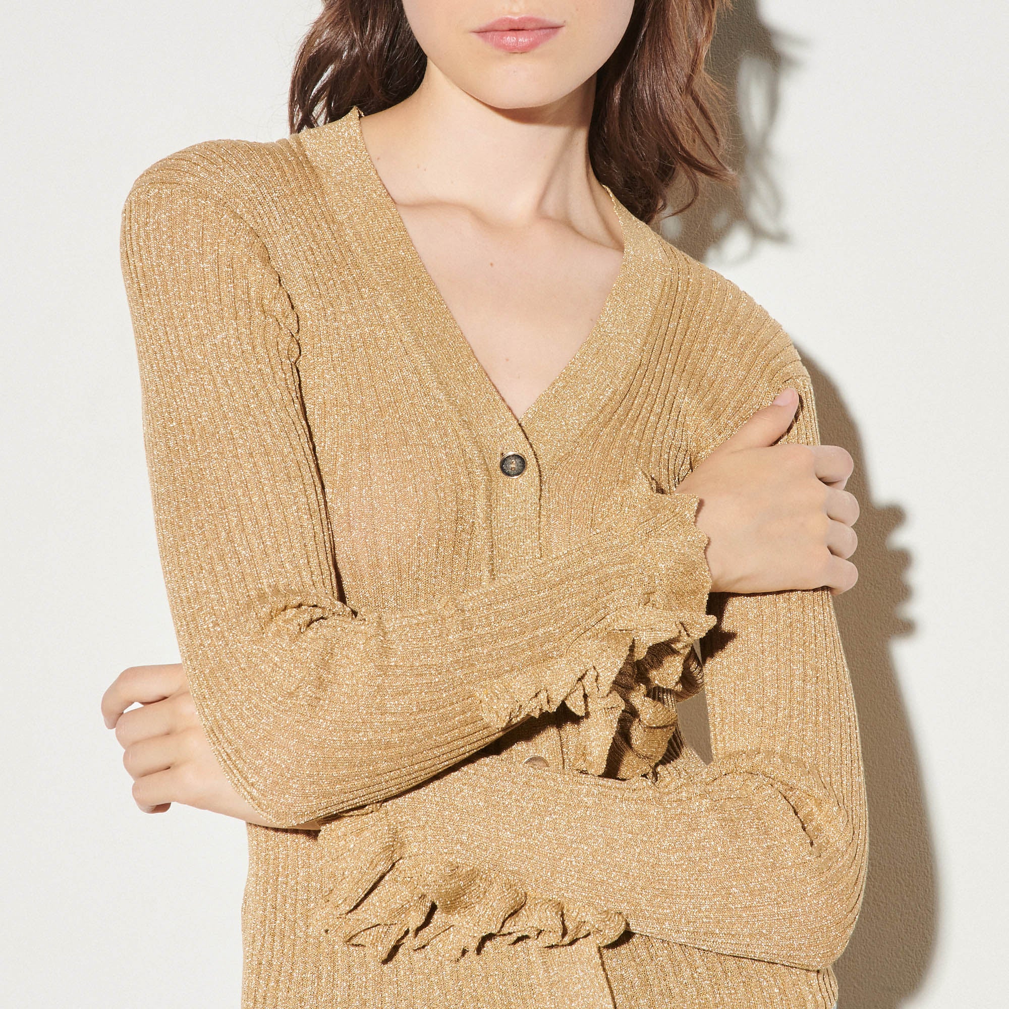 Cardigan en maille lurex Sandro seconde main