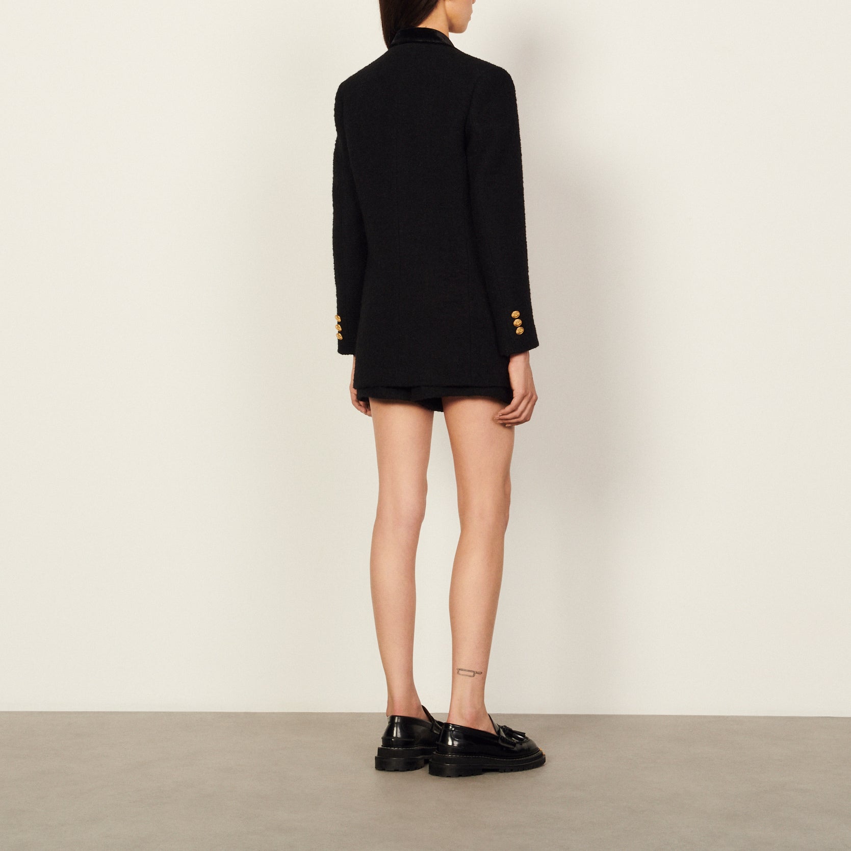 Veste Noir Sandro seconde main