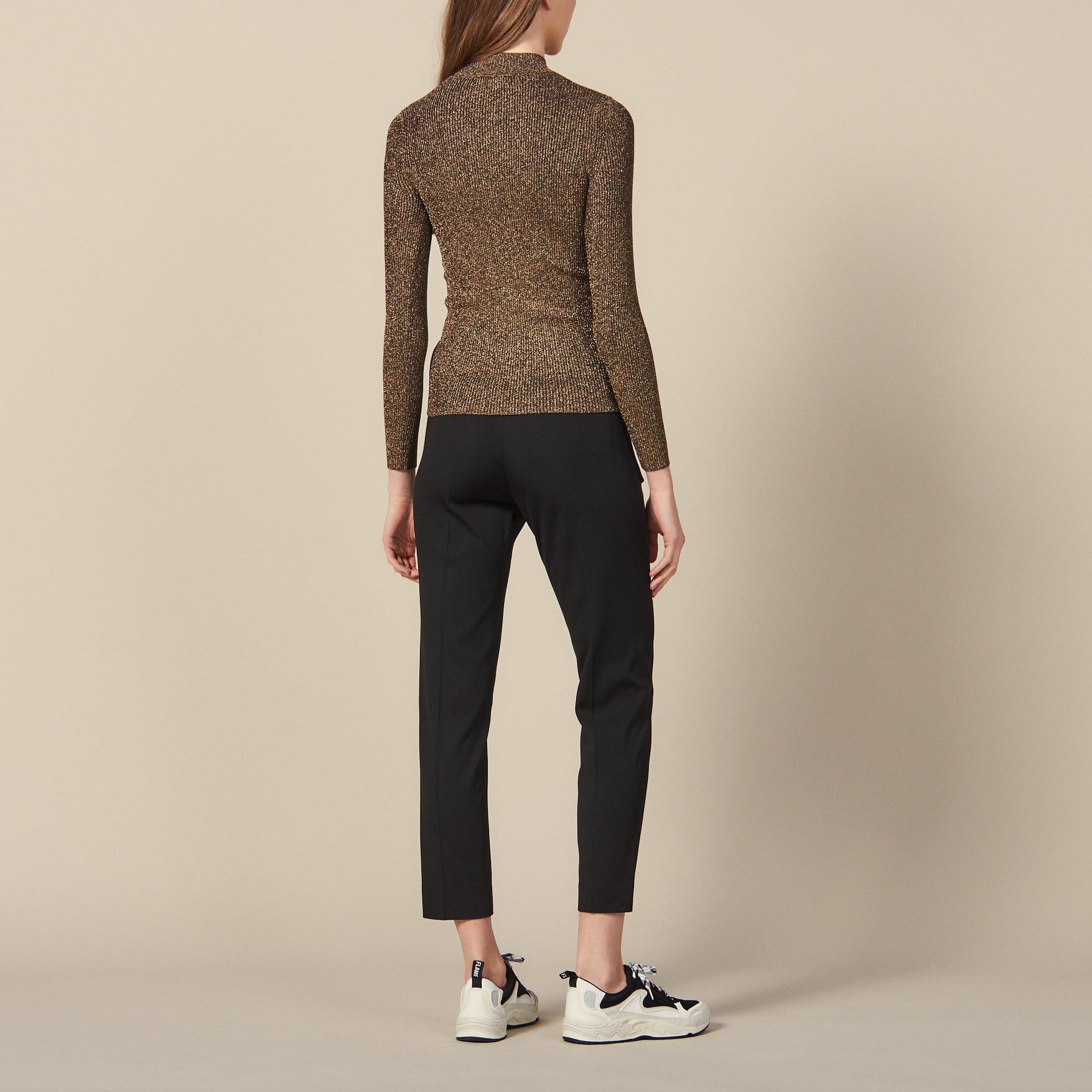 Pull en Maille lurex côtelé Sandro seconde main