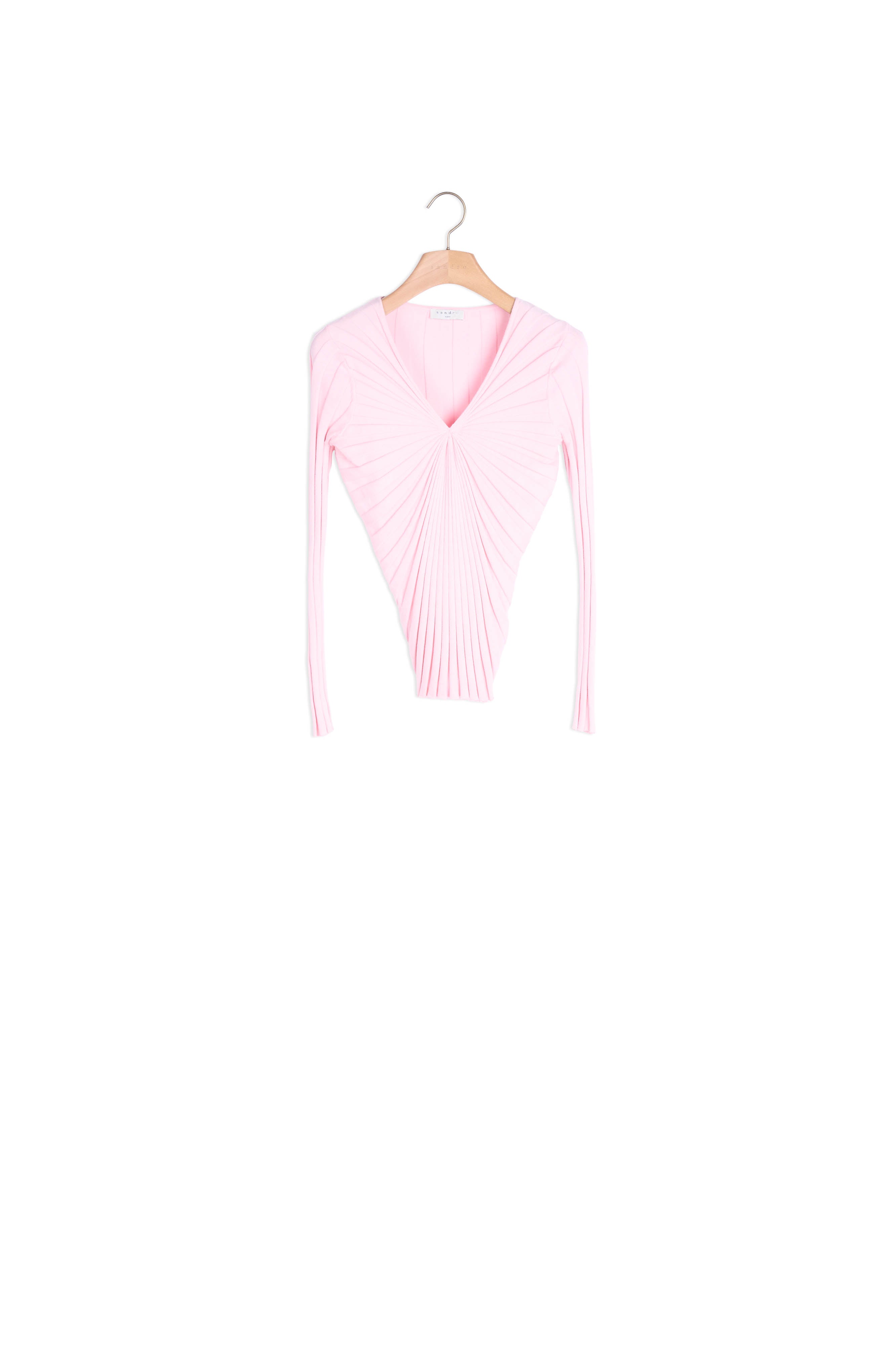 Pull manches longues en coton Sandro seconde main