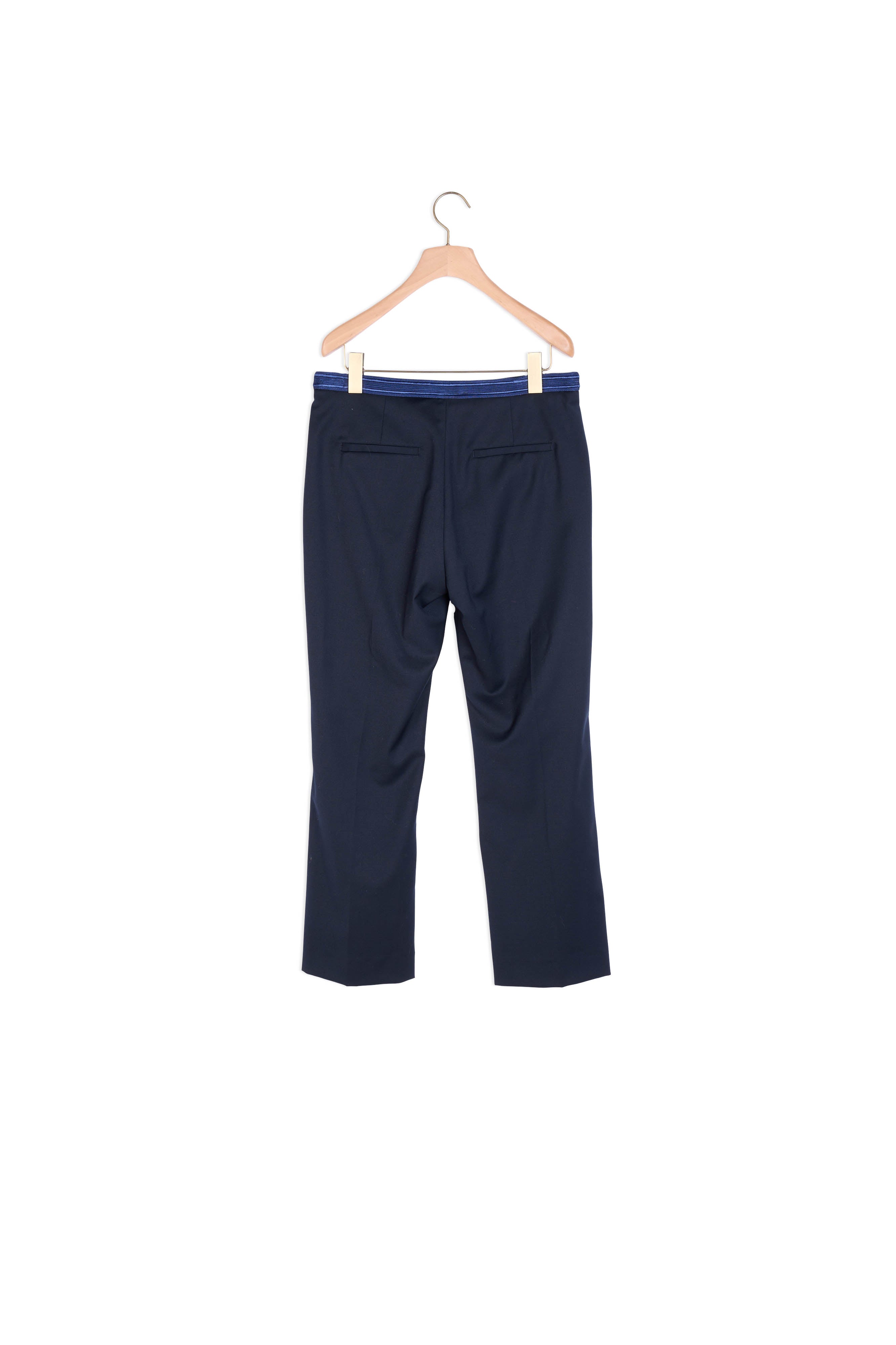 Pantalon droit avec galon à la taille Sandro seconde main