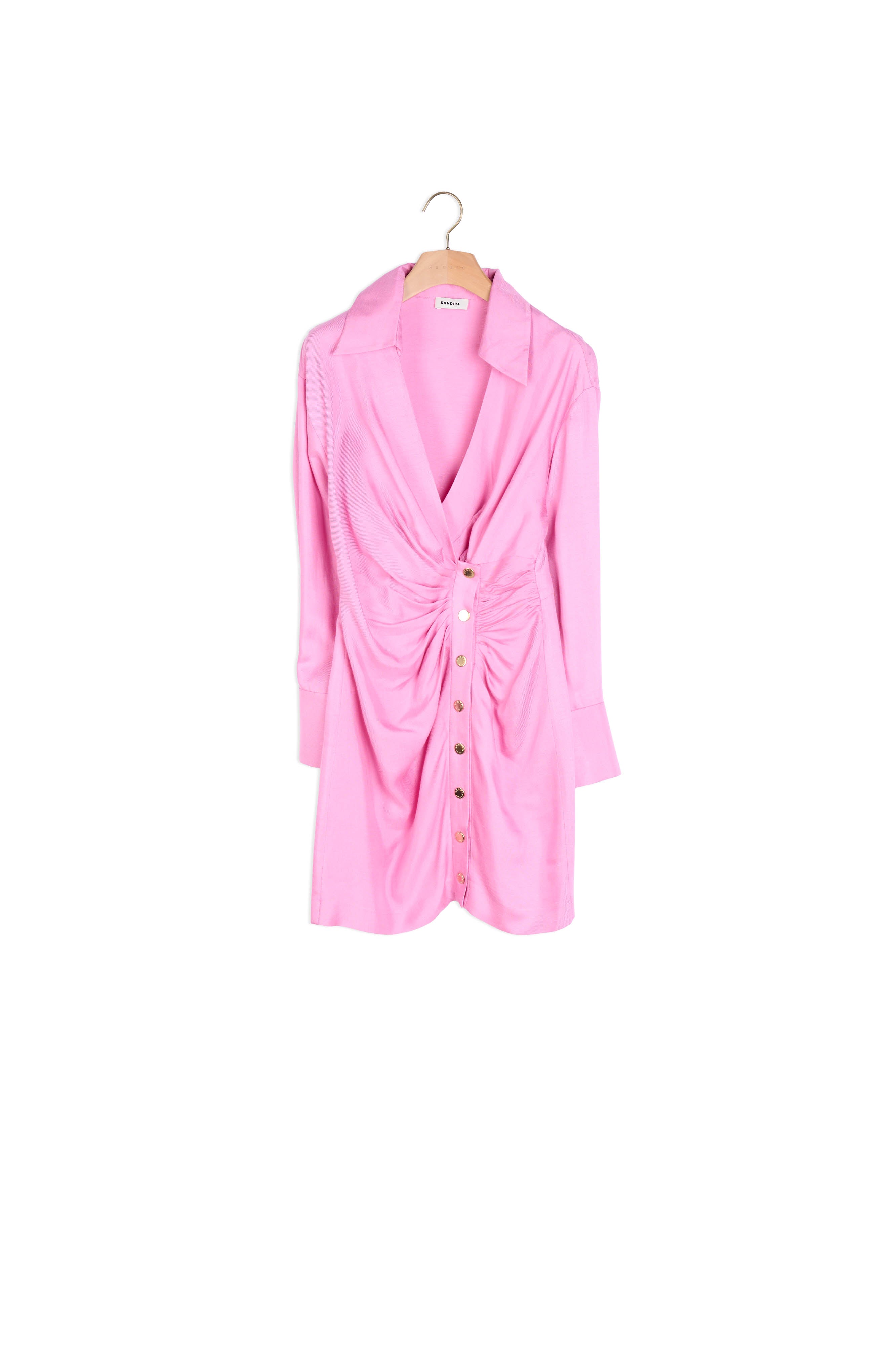 Robe drapée à manches longues Sandro seconde main