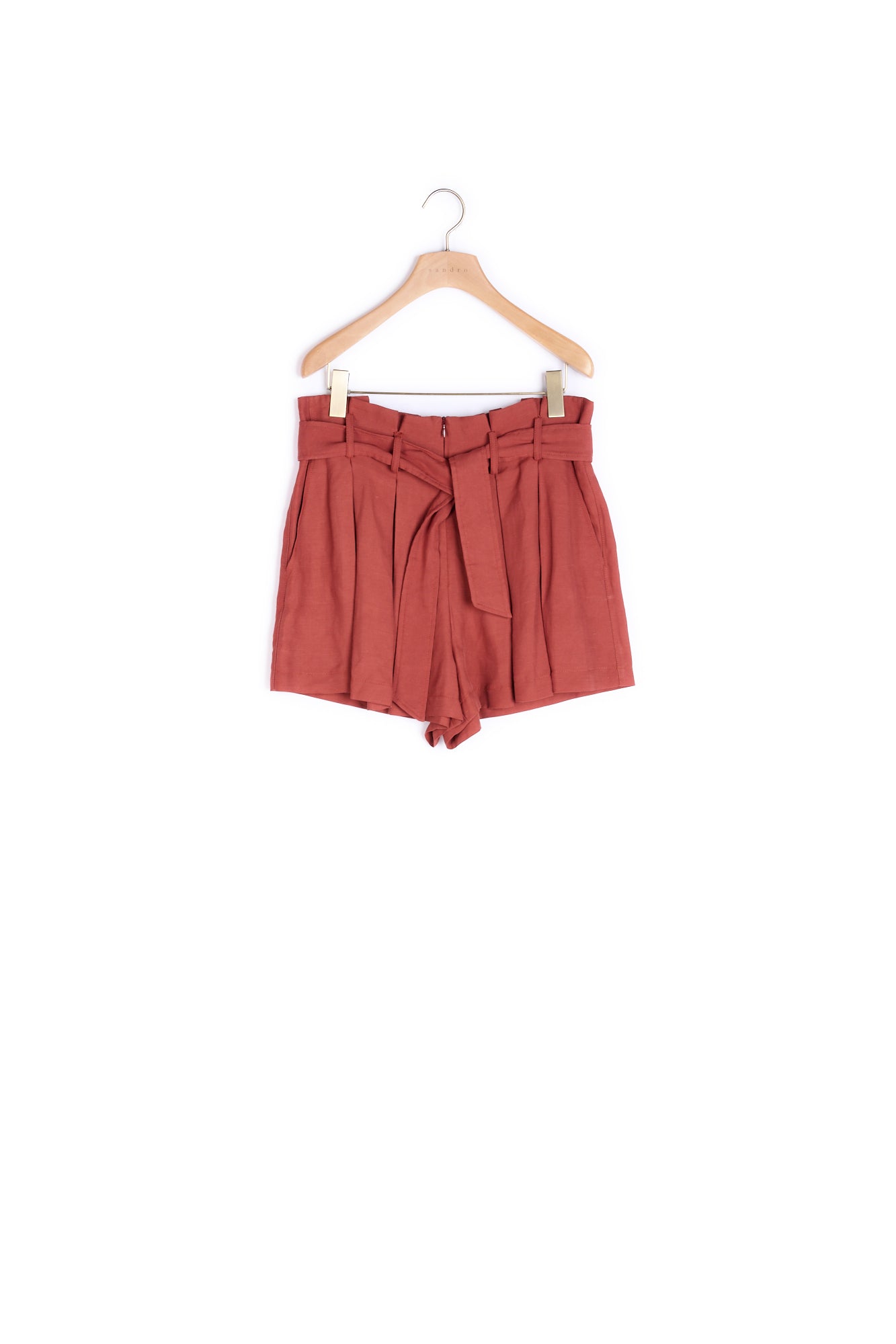 Short à plis avec ceinture à nouer Sandro seconde main