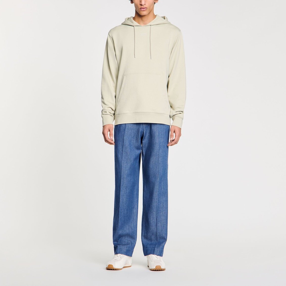 Sweatshirt à capuche avec logo Sandro seconde main