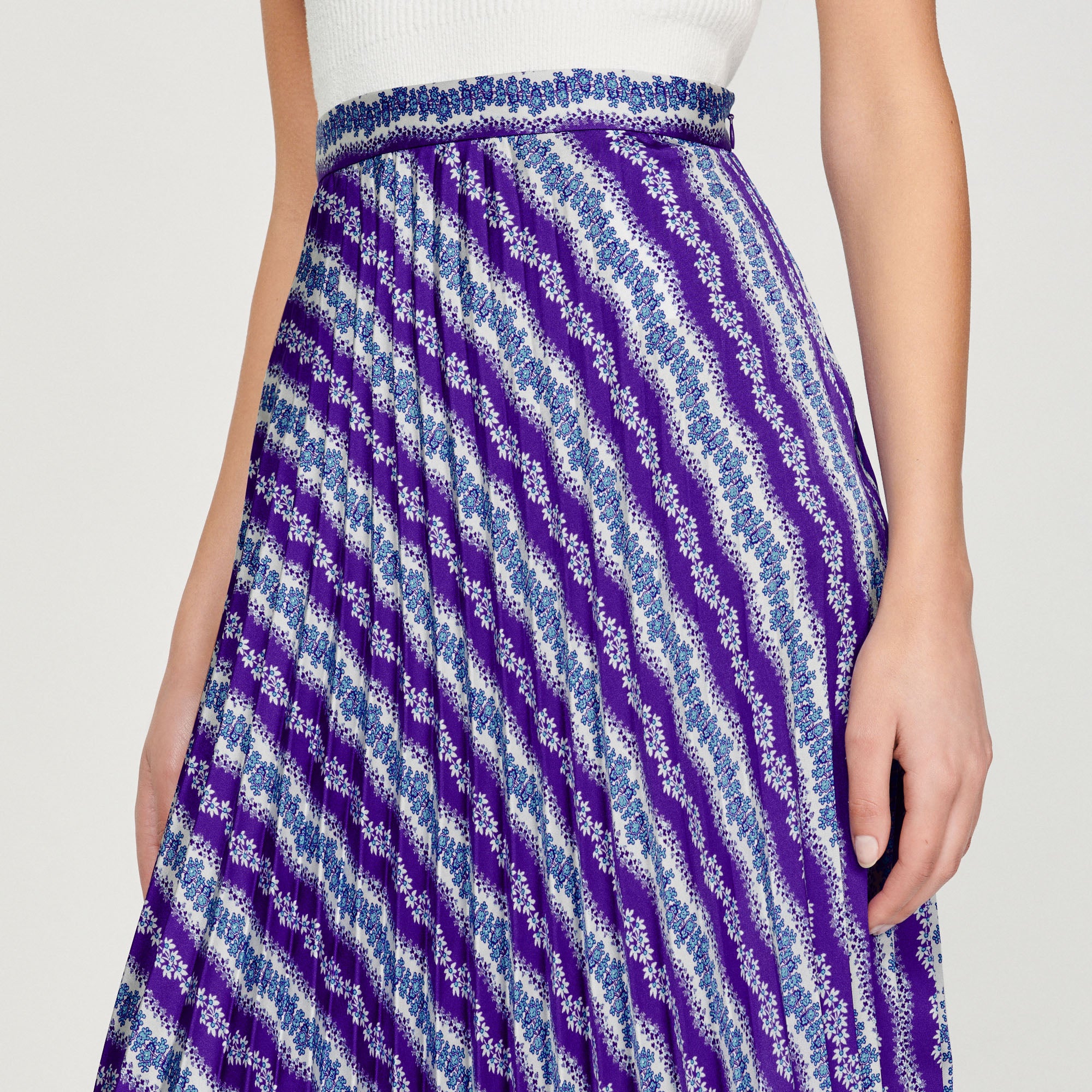 Jupe longue imprimée Sandro seconde main