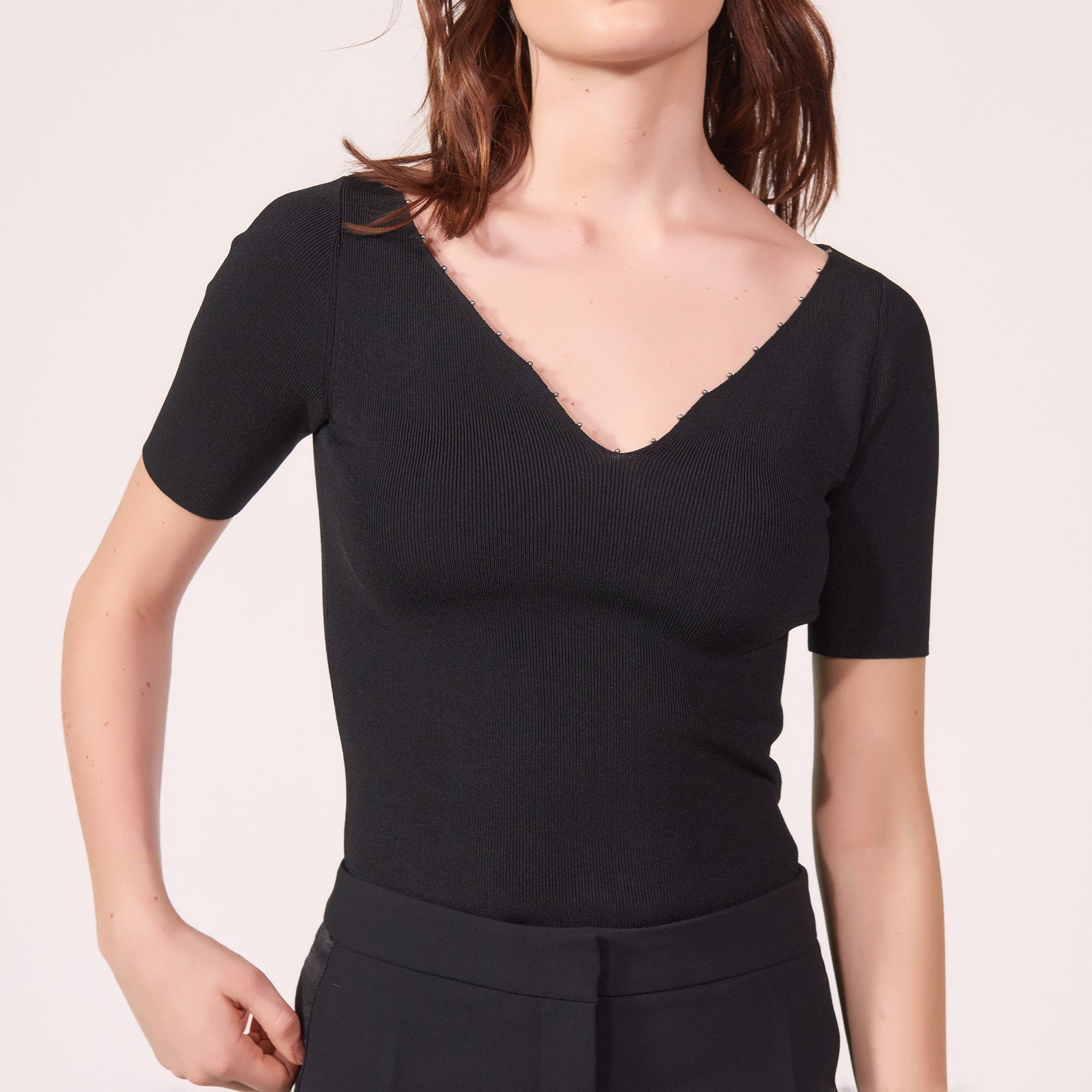 Top en Maille à encolure perlée Sandro seconde main