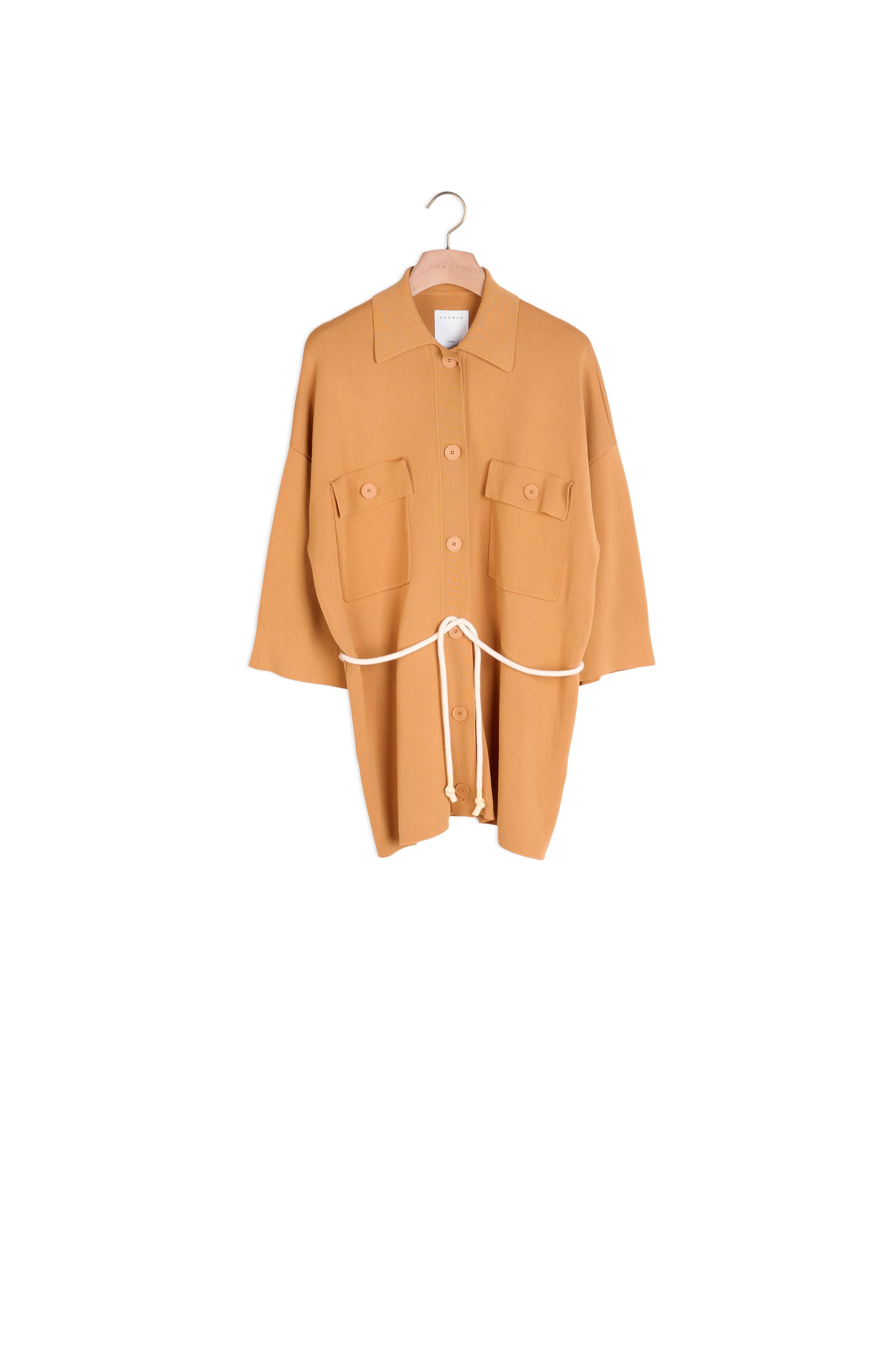 Cardi-coat oversize esprit surChemise Sandro seconde main
